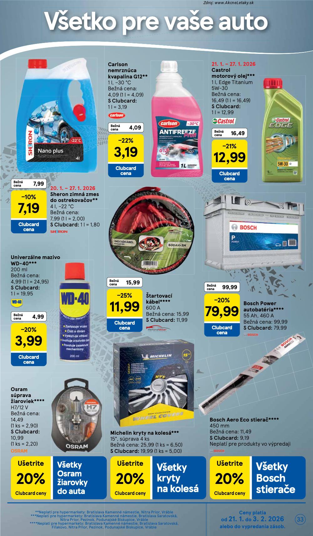 Page 33 of Aktuálny tesco leták platný od stredy 21.01 do 27.01