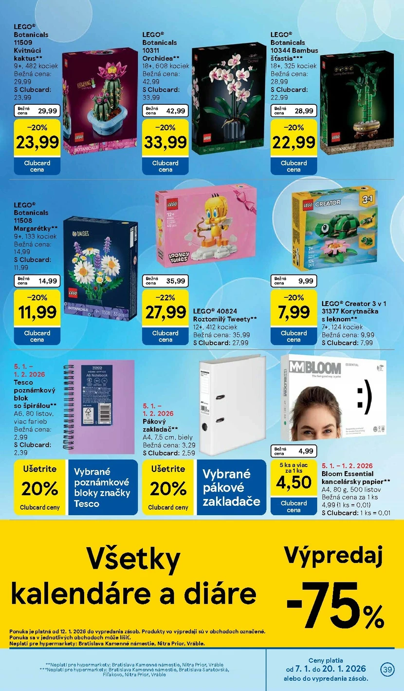 Page 39 of Aktuálny tesco leták platný od stredy 14.01 do 20.01