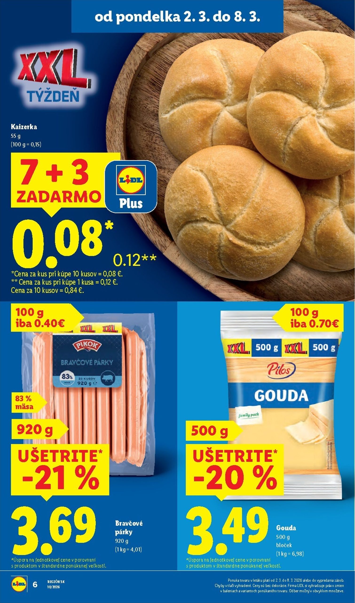 Page 6 of Aktuálny lidl leták platný od pondelka 02.03 do 08.03