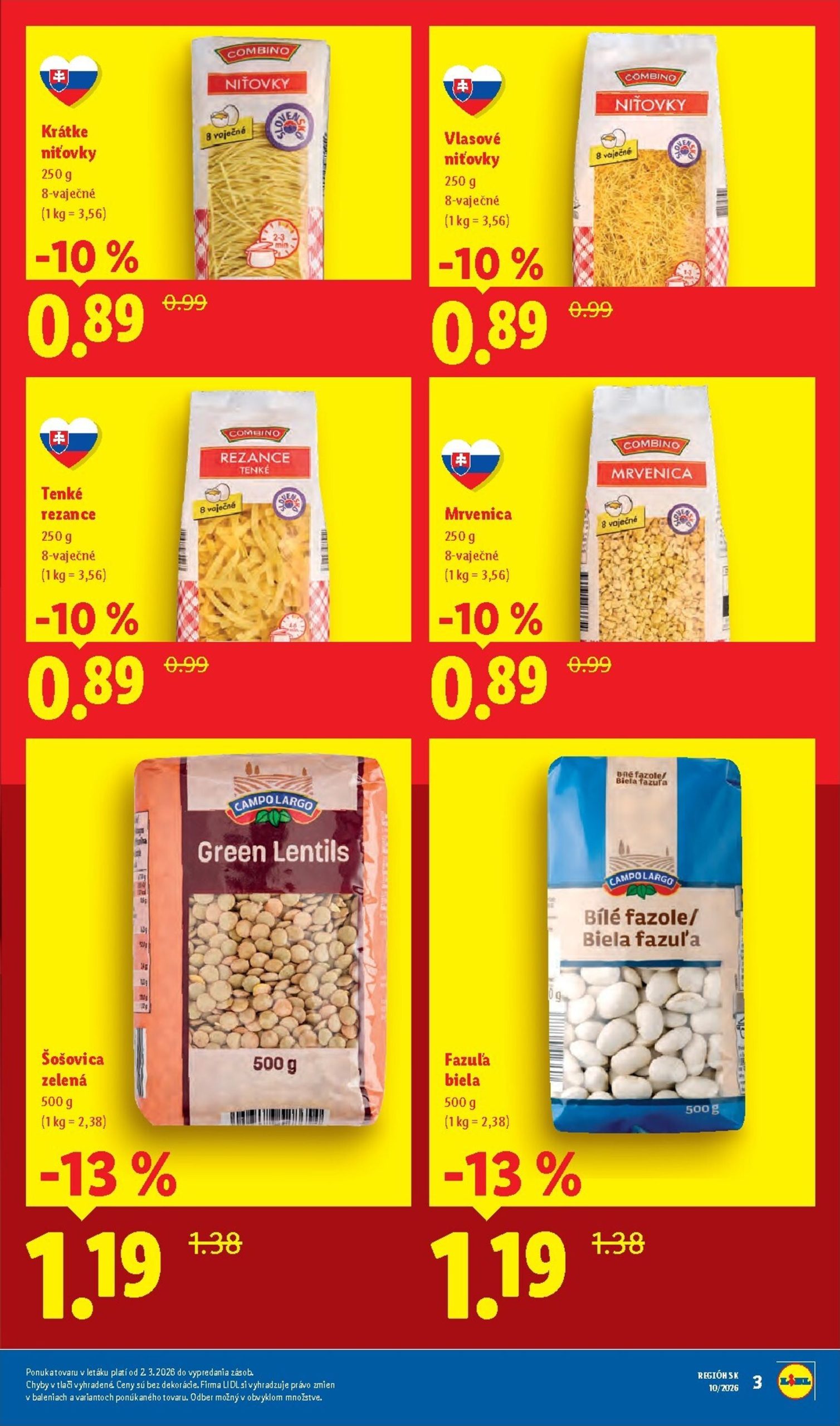 Page 3 of Aktuálny lidl leták platný od pondelka 02.03 do 08.03