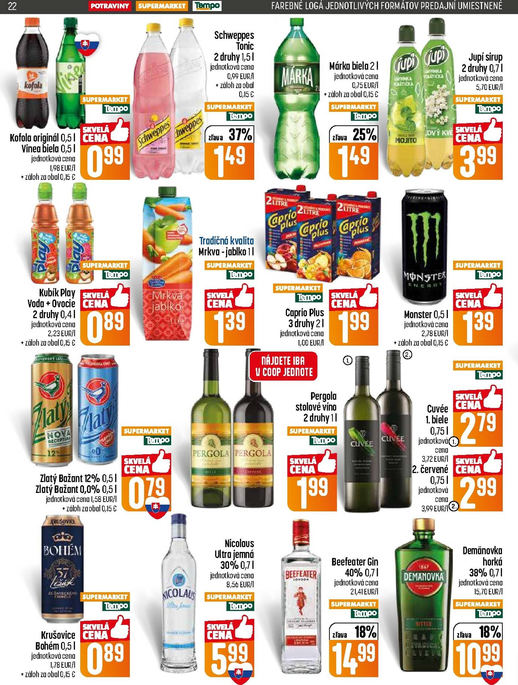 Page 22 of Aktuálny coop-jednota leták platný od štvrtka 12.02 do 18.02