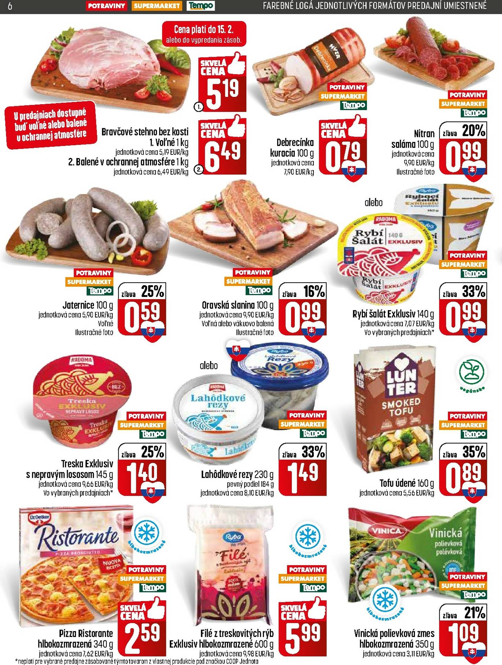 Page 6 of Aktuálny coop-jednota leták platný od štvrtka 12.02 do 18.02