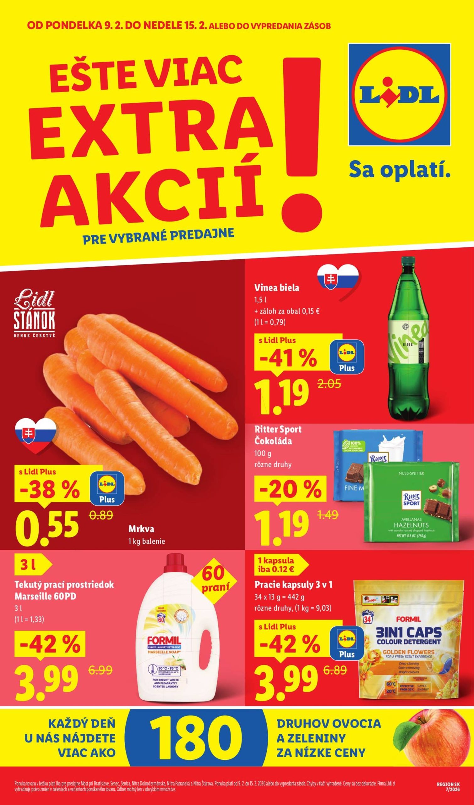 Page 1 of Aktuálny lidl leták platný od pondelka 09.02 do 15.02