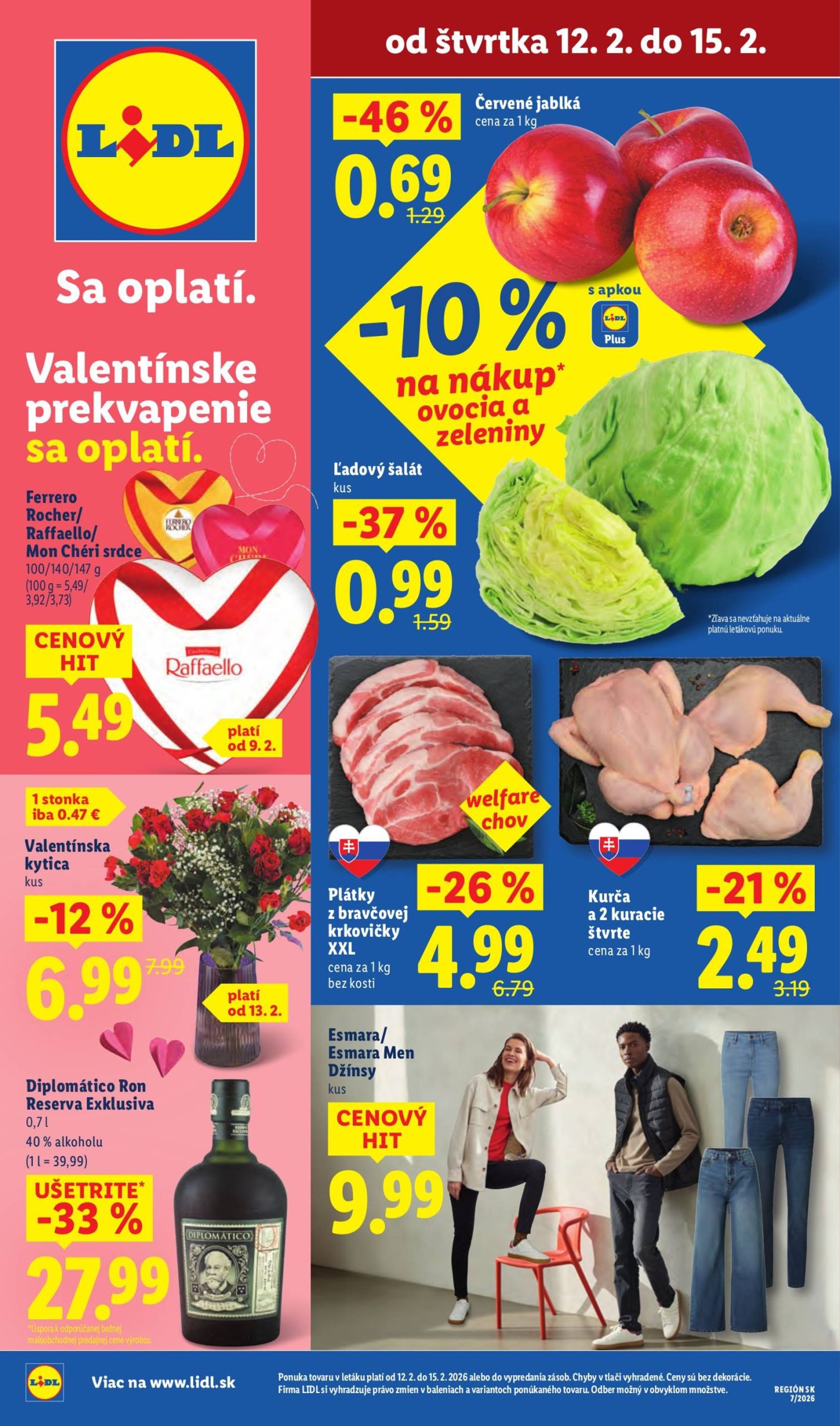 Page 1 of Aktuálny lidl leták platný od štvrtka 12.02 do 15.02