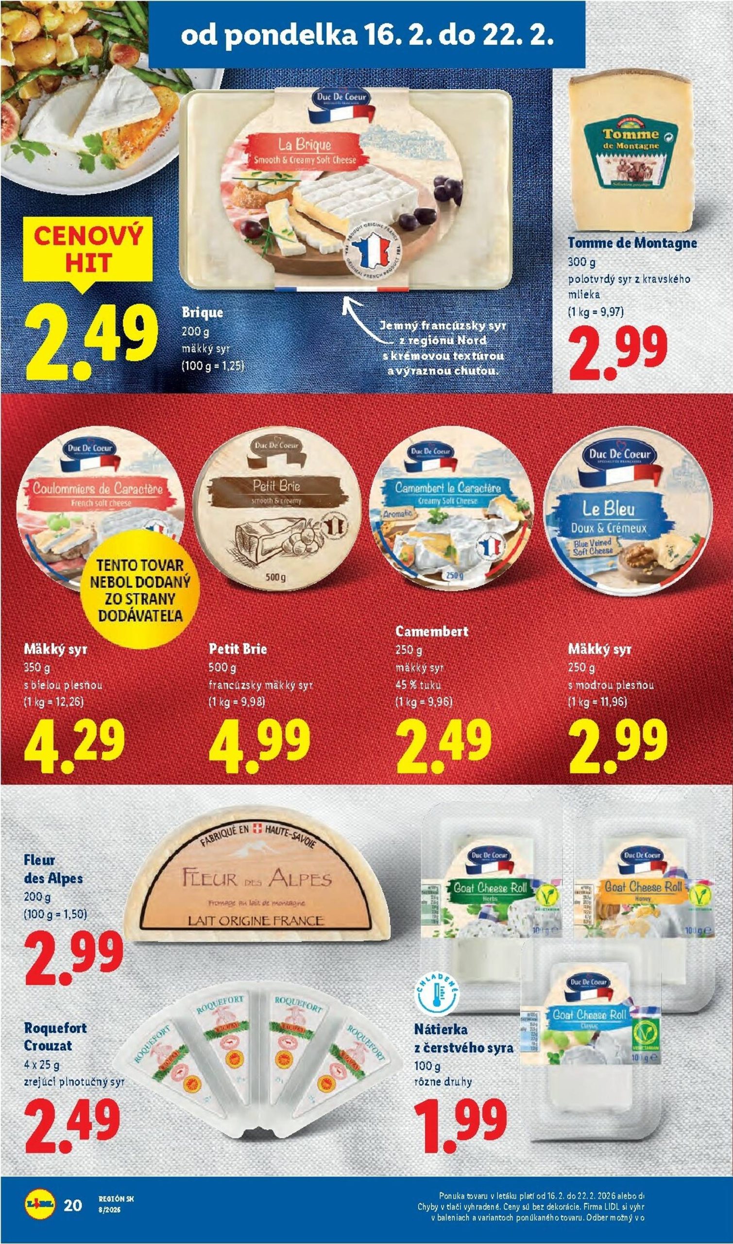 Page 20 of Aktuálny lidl leták platný od pondelka 16.02 do 22.02
