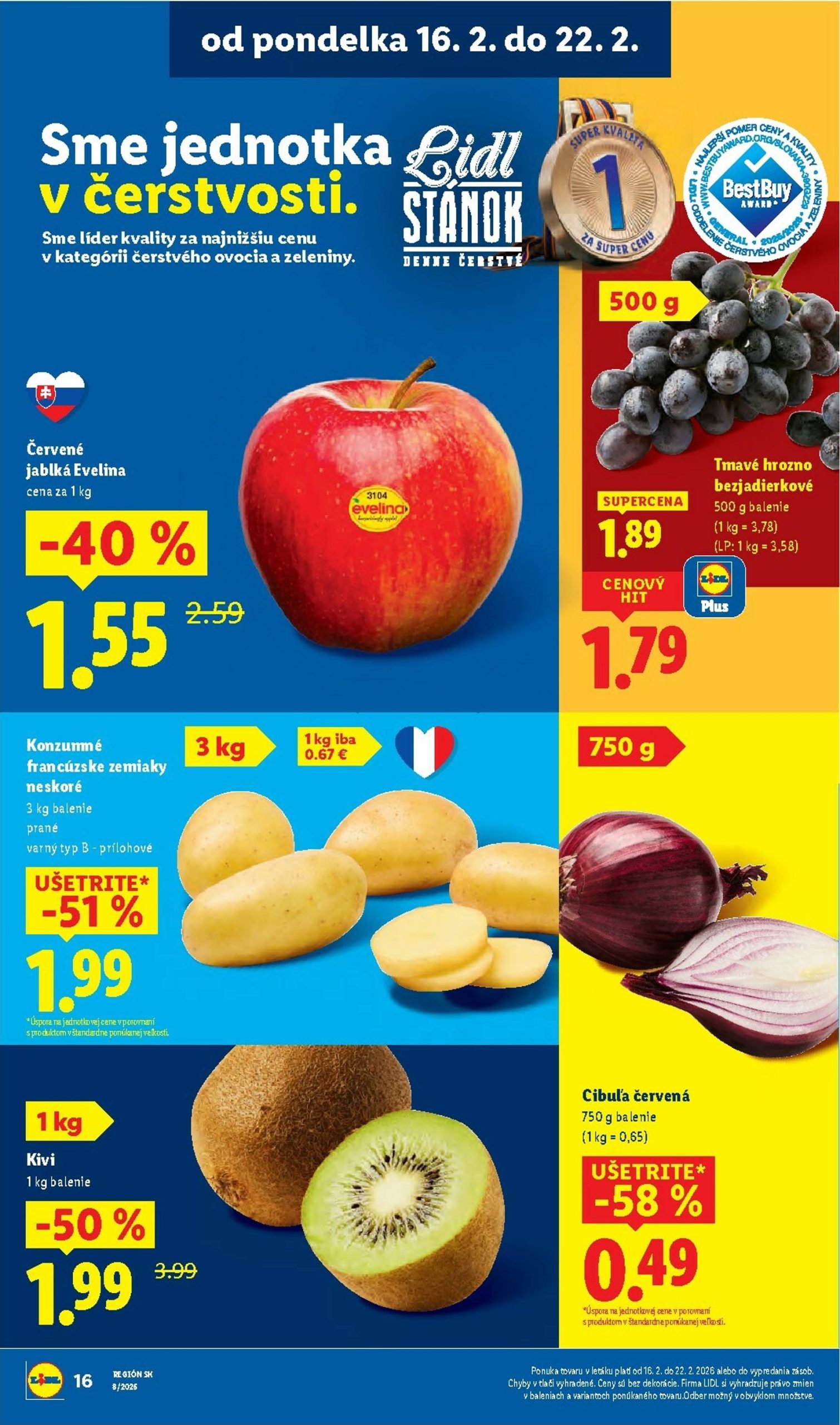 Page 16 of Aktuálny lidl leták platný od pondelka 16.02 do 22.02