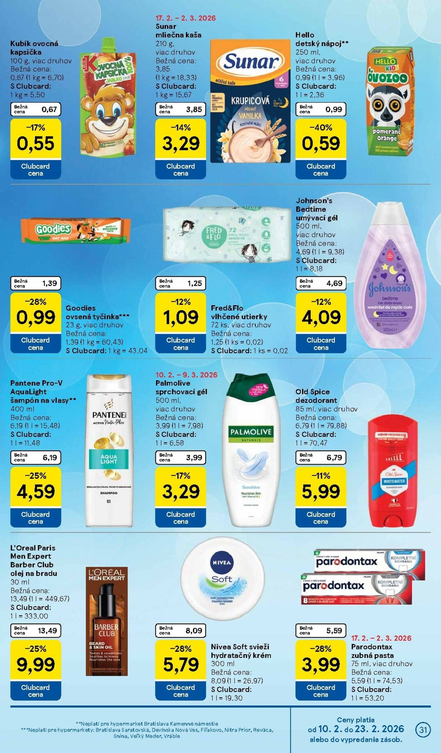 Page 31 of Aktuálny tesco leták platný od stredy 18.02 do 24.02