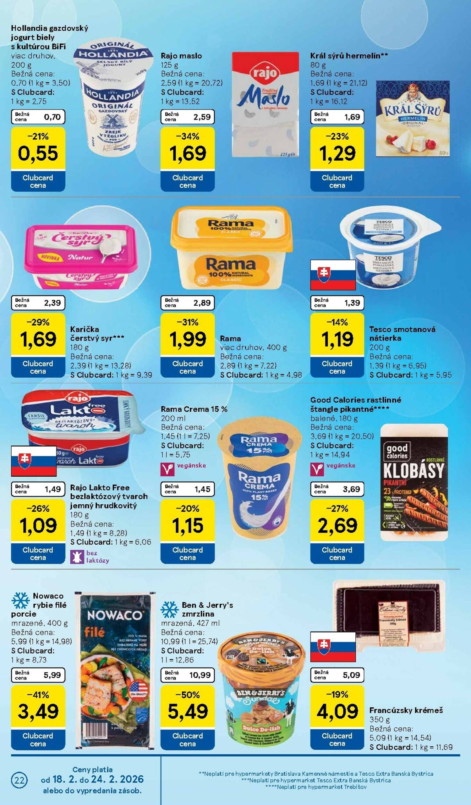 Page 22 of Aktuálny tesco leták platný od stredy 18.02 do 24.02