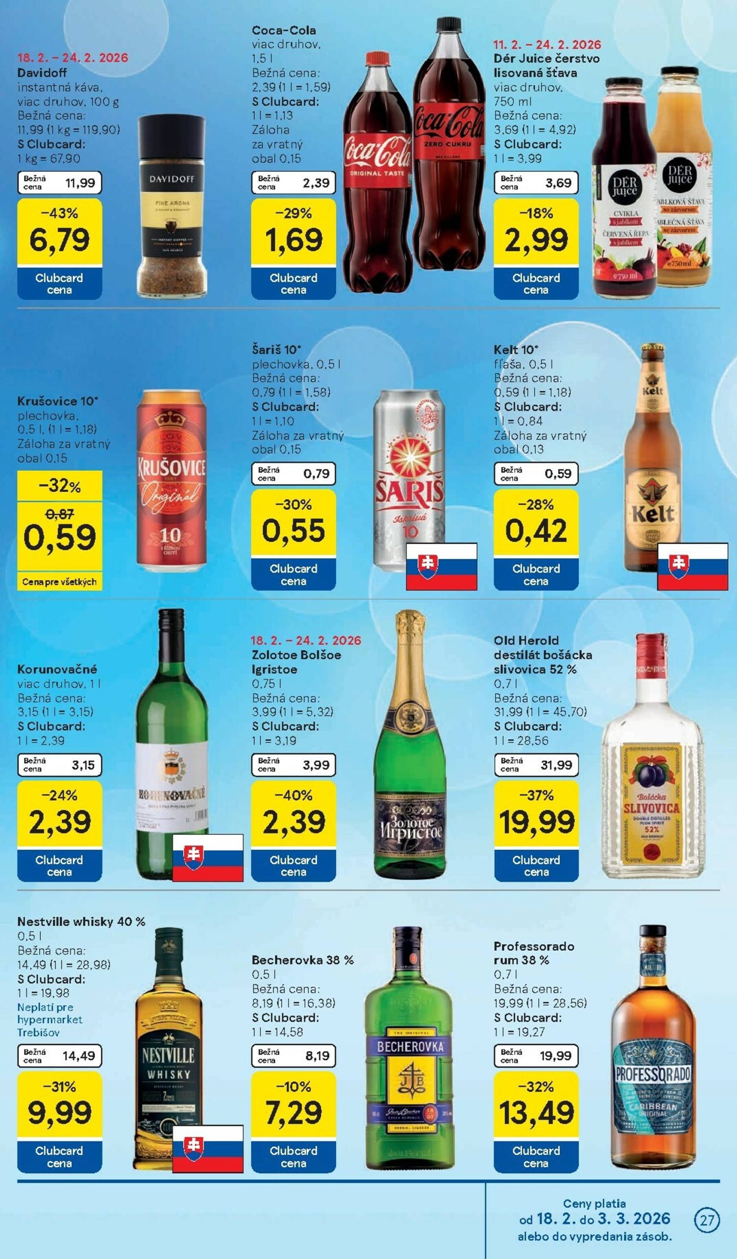 Page 27 of Aktuálny tesco leták platný od stredy 18.02 do 24.02