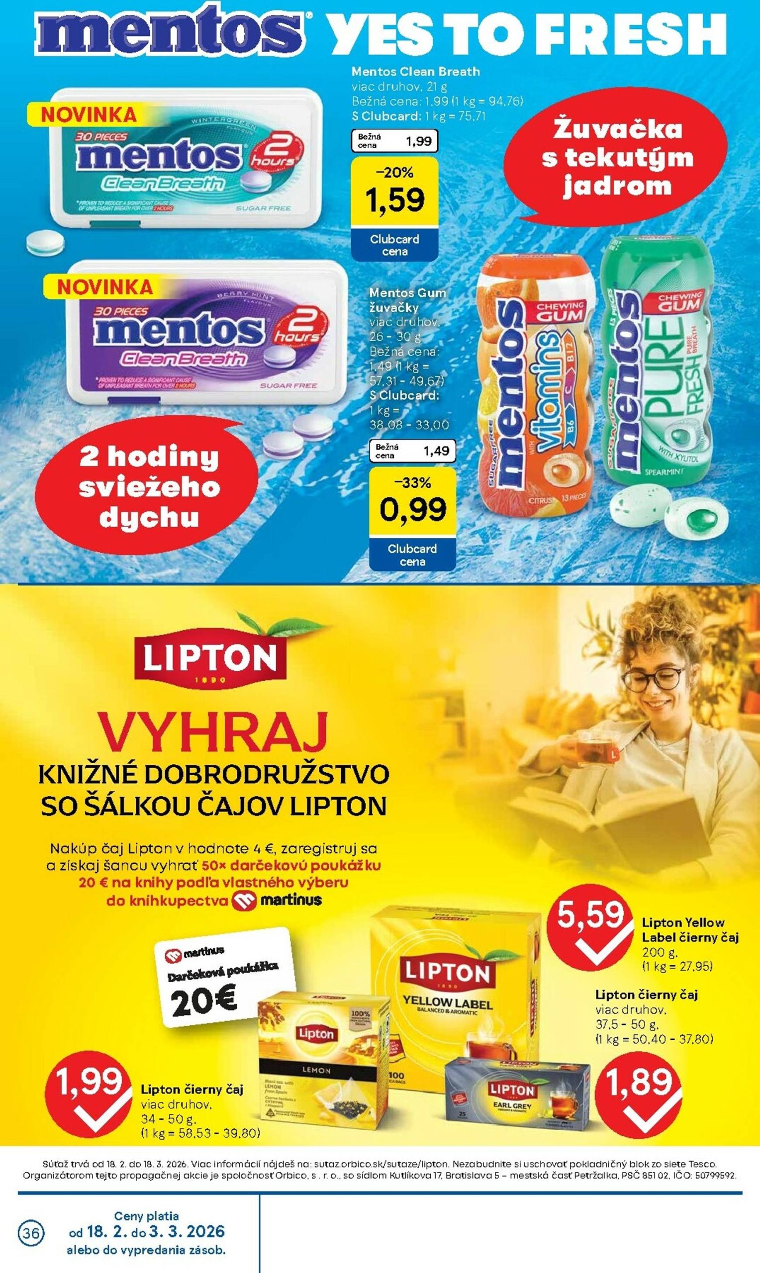 Page 36 of Aktuálny tesco leták platný od stredy 18.02 do 24.02