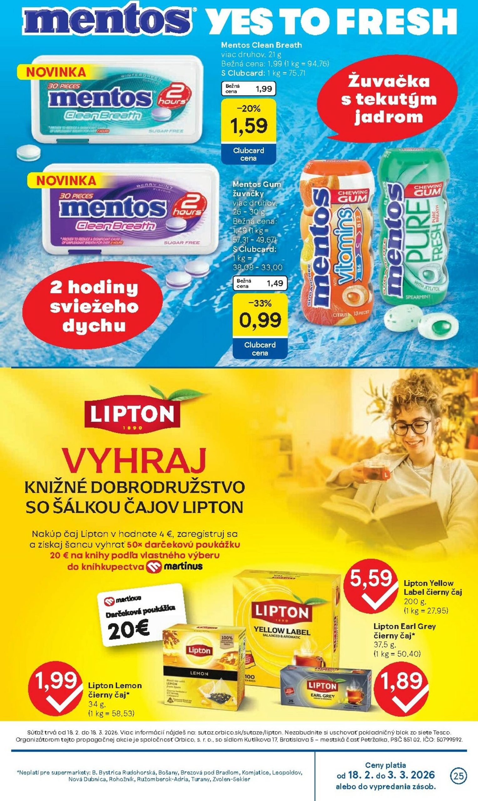 Page 25 of Aktuálny tesco leták platný od stredy 18.02 do 24.02