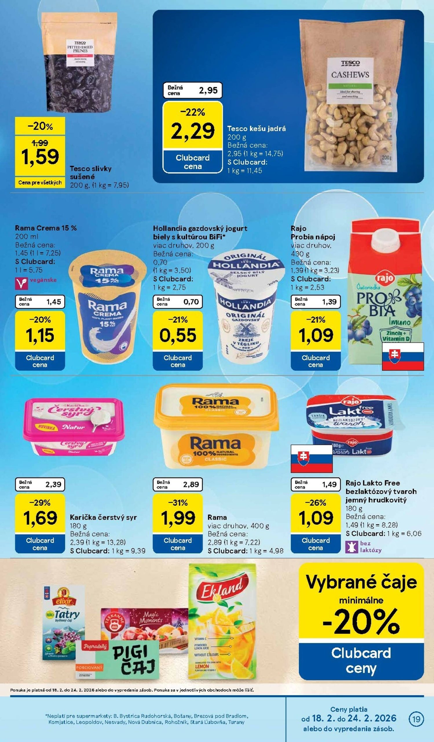 Page 19 of Aktuálny tesco leták platný od stredy 18.02 do 24.02