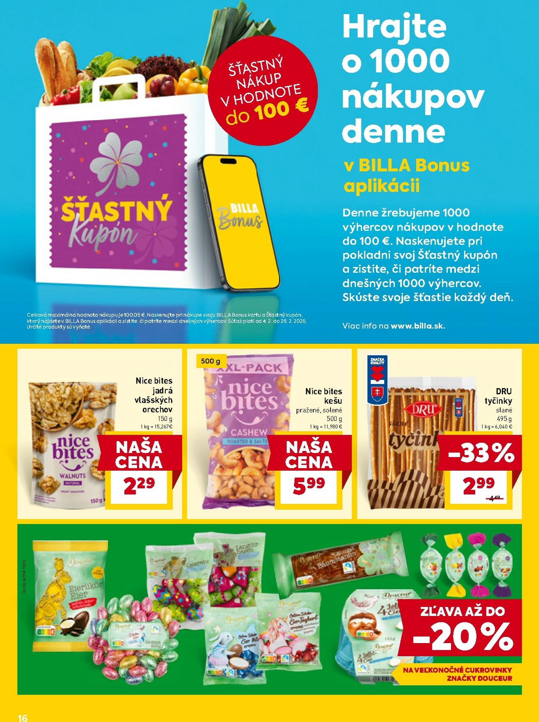 Page 16 of Aktuálny billa leták platný od stredy 18.02 do 24.02