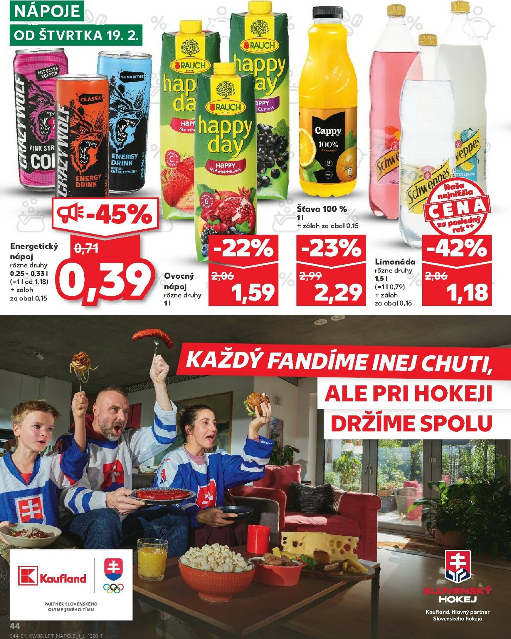 Page 44 of Aktuálny kaufland leták platný od štvrtka 19.02 do 25.02