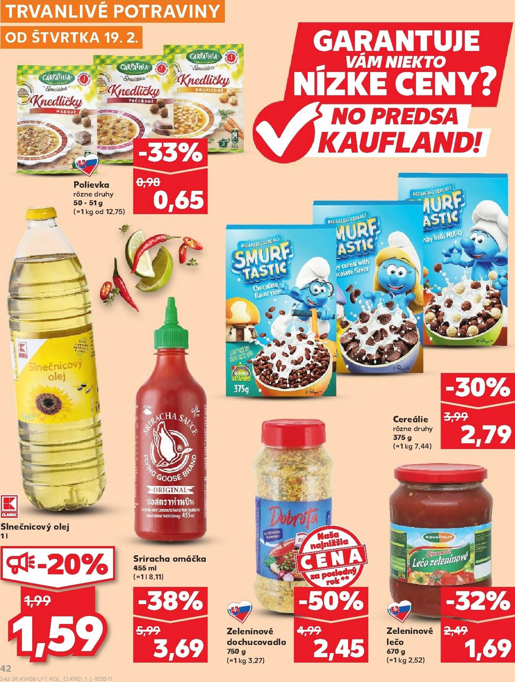 Page 42 of Aktuálny kaufland leták platný od štvrtka 19.02 do 25.02