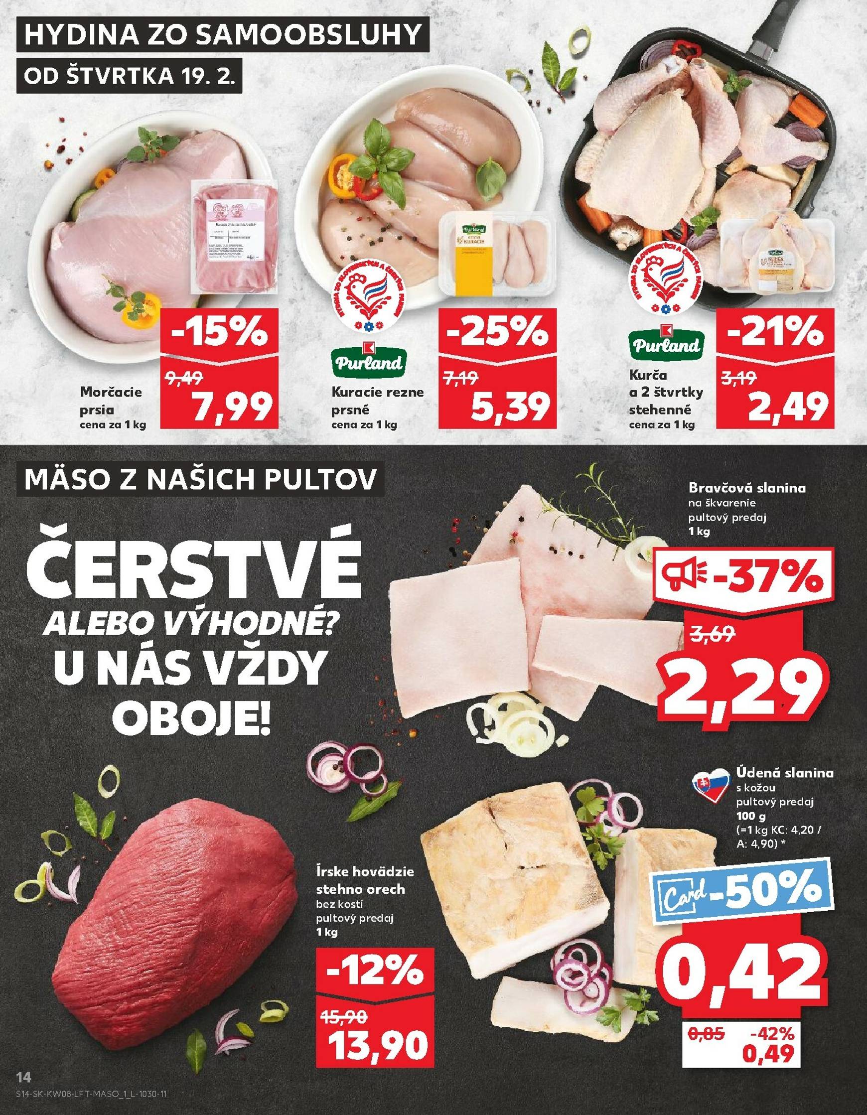 Page 14 of Aktuálny kaufland leták platný od štvrtka 19.02 do 25.02