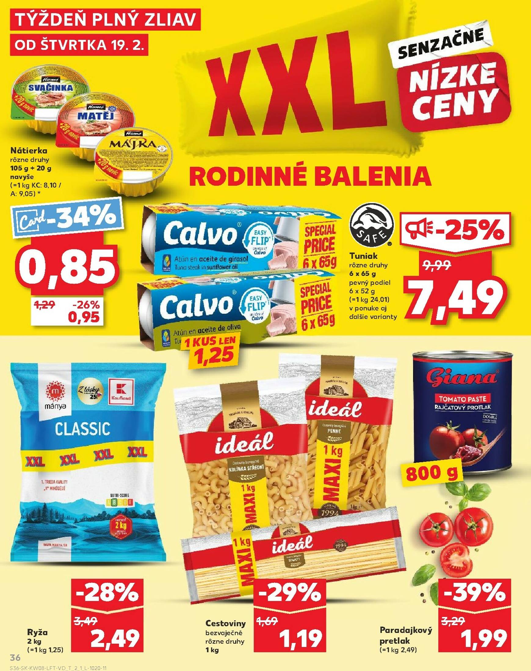 Page 36 of Aktuálny kaufland leták platný od štvrtka 19.02 do 25.02