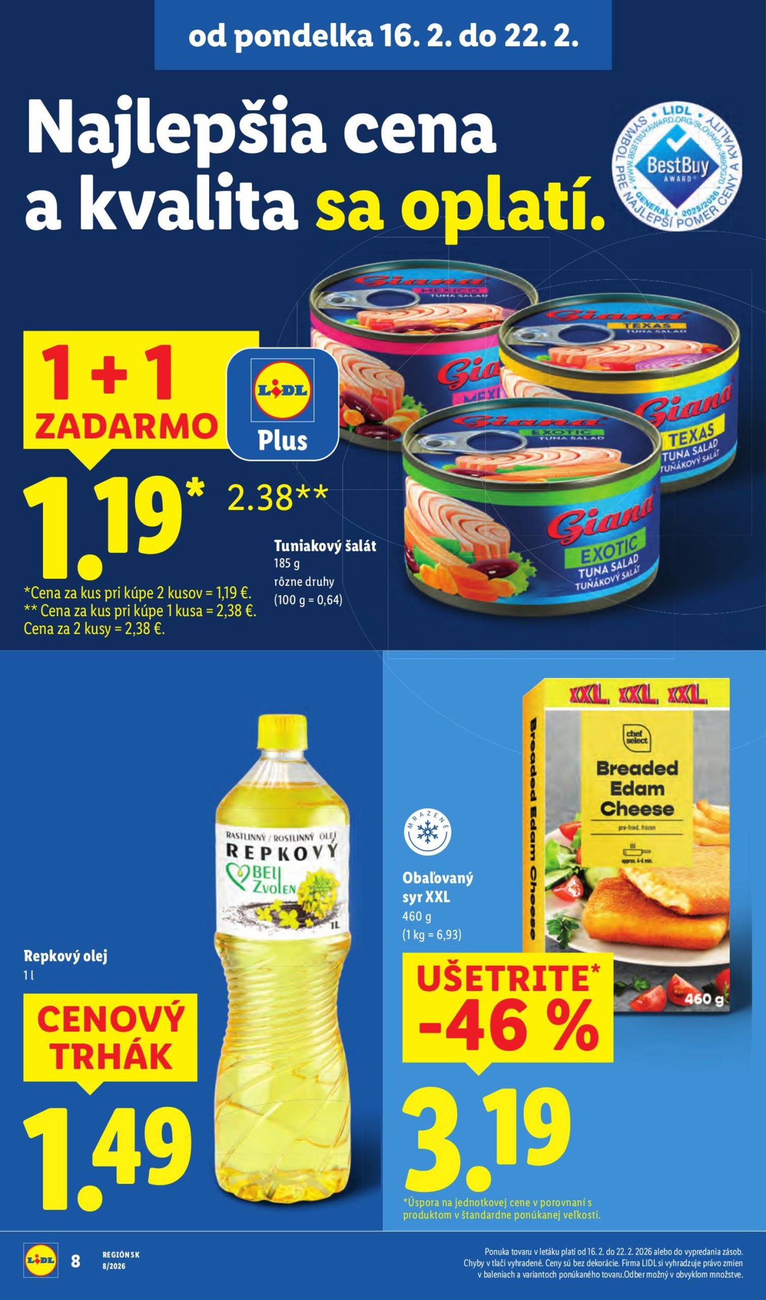 Page 8 of Aktuálny lidl leták platný od štvrtka 19.02 do 22.02