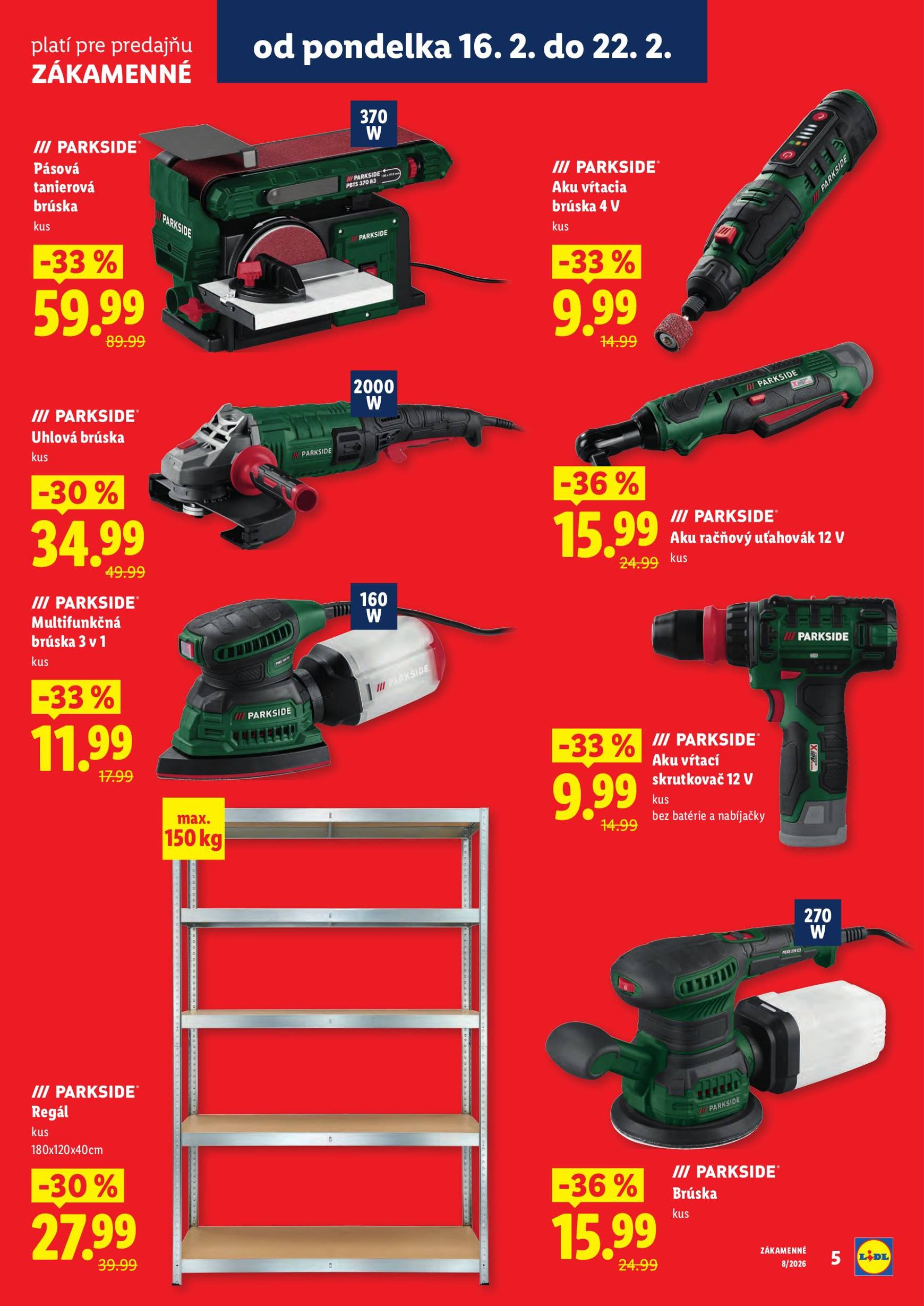 Page 5 of Aktuálny lidl leták platný od pondelka 16.02 do 22.02