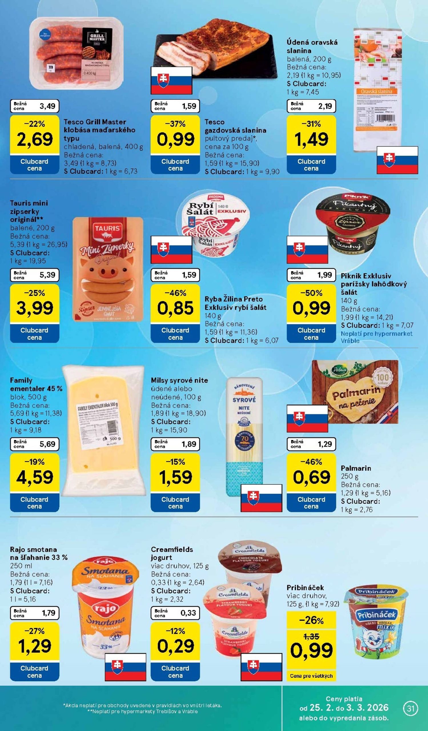 Page 31 of Aktuálny tesco leták platný od stredy 25.02 do 03.03