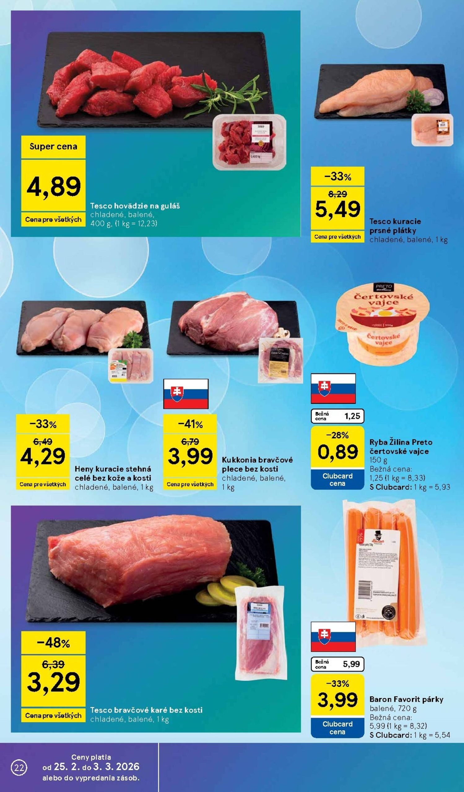 Page 22 of Aktuálny tesco leták platný od stredy 25.02 do 03.03
