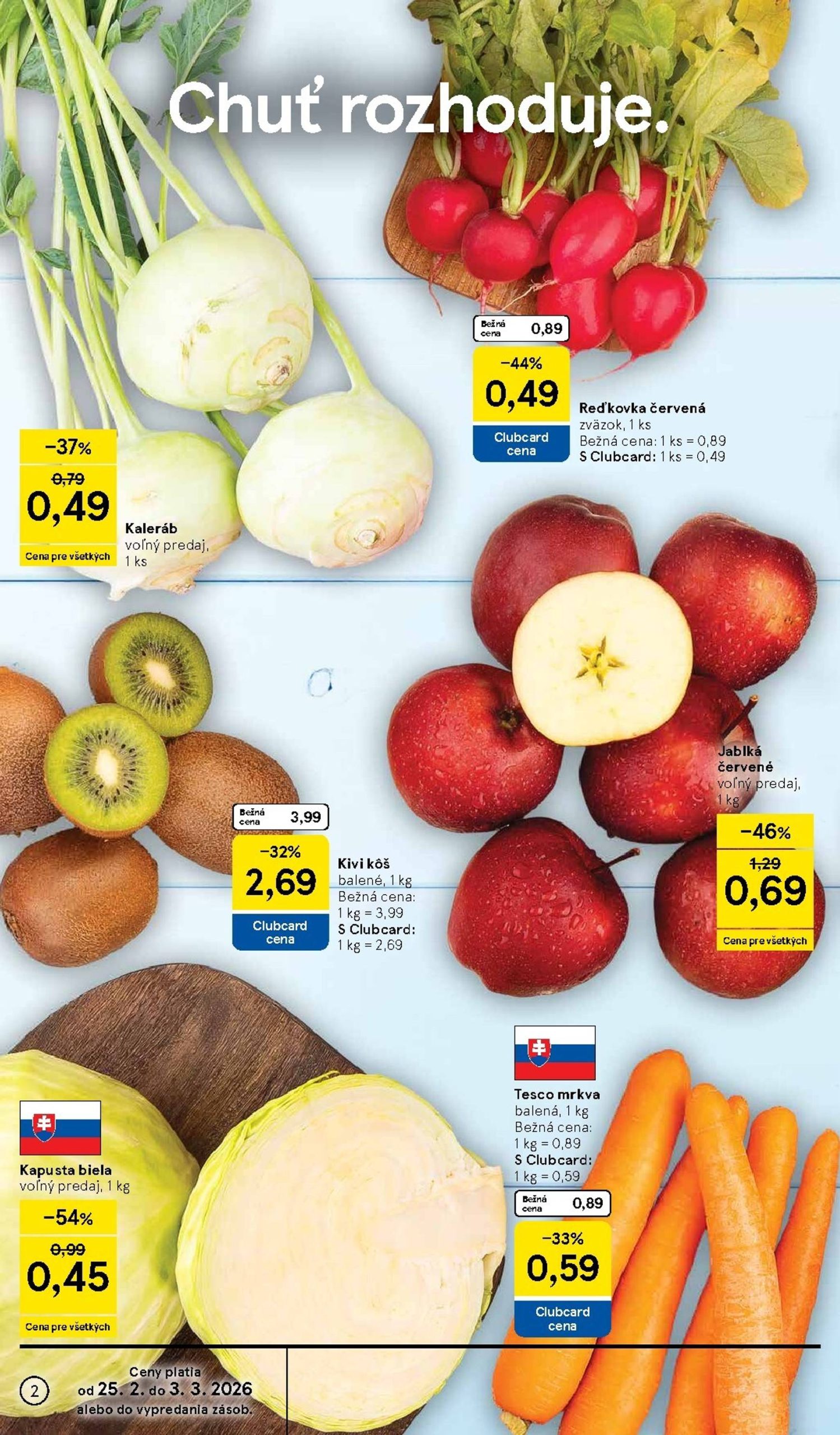 Page 2 of Aktuálny tesco leták platný od stredy 25.02 do 03.03