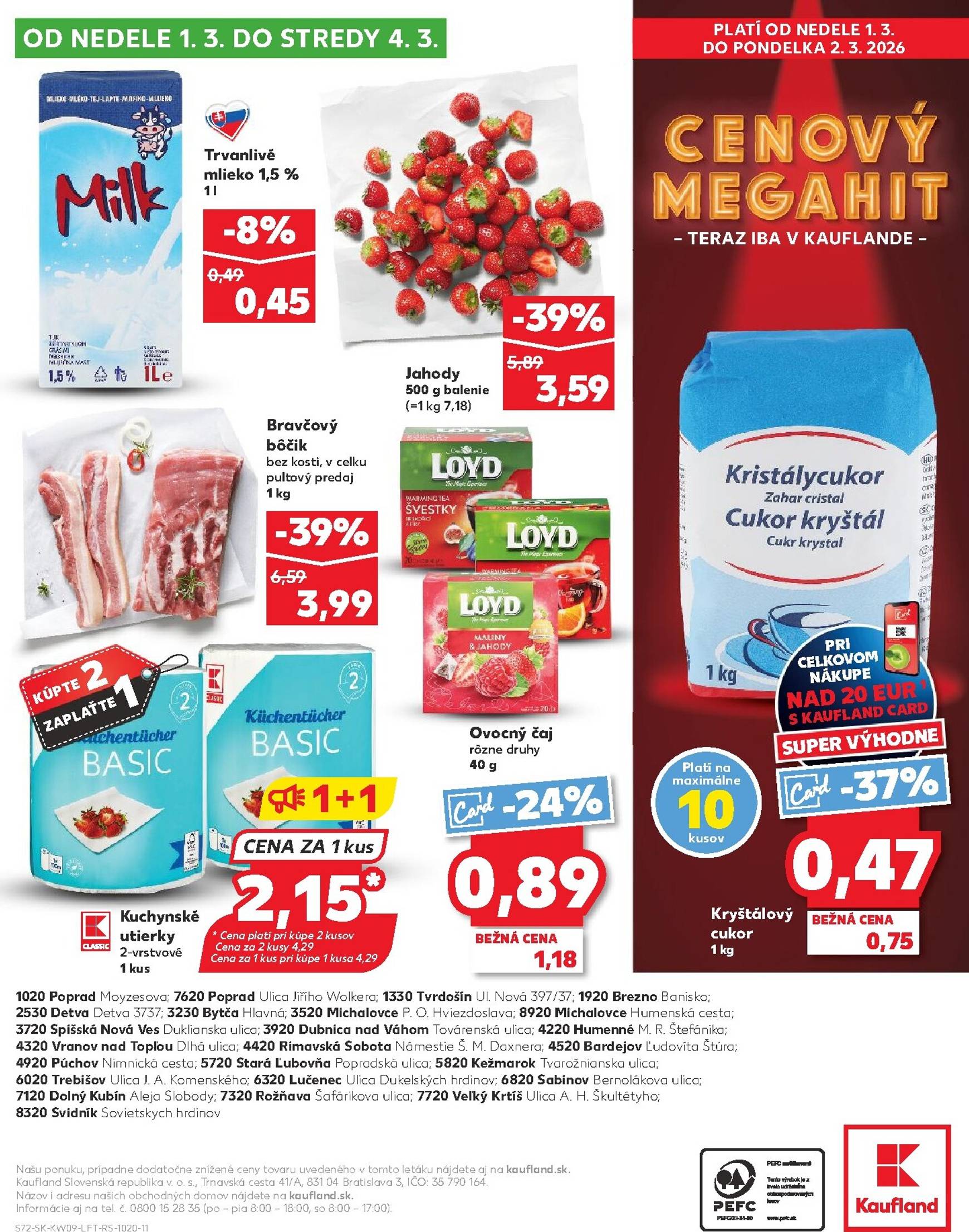 Page 72 of Aktuálny kaufland leták platný od štvrtka 26.02 do 04.03