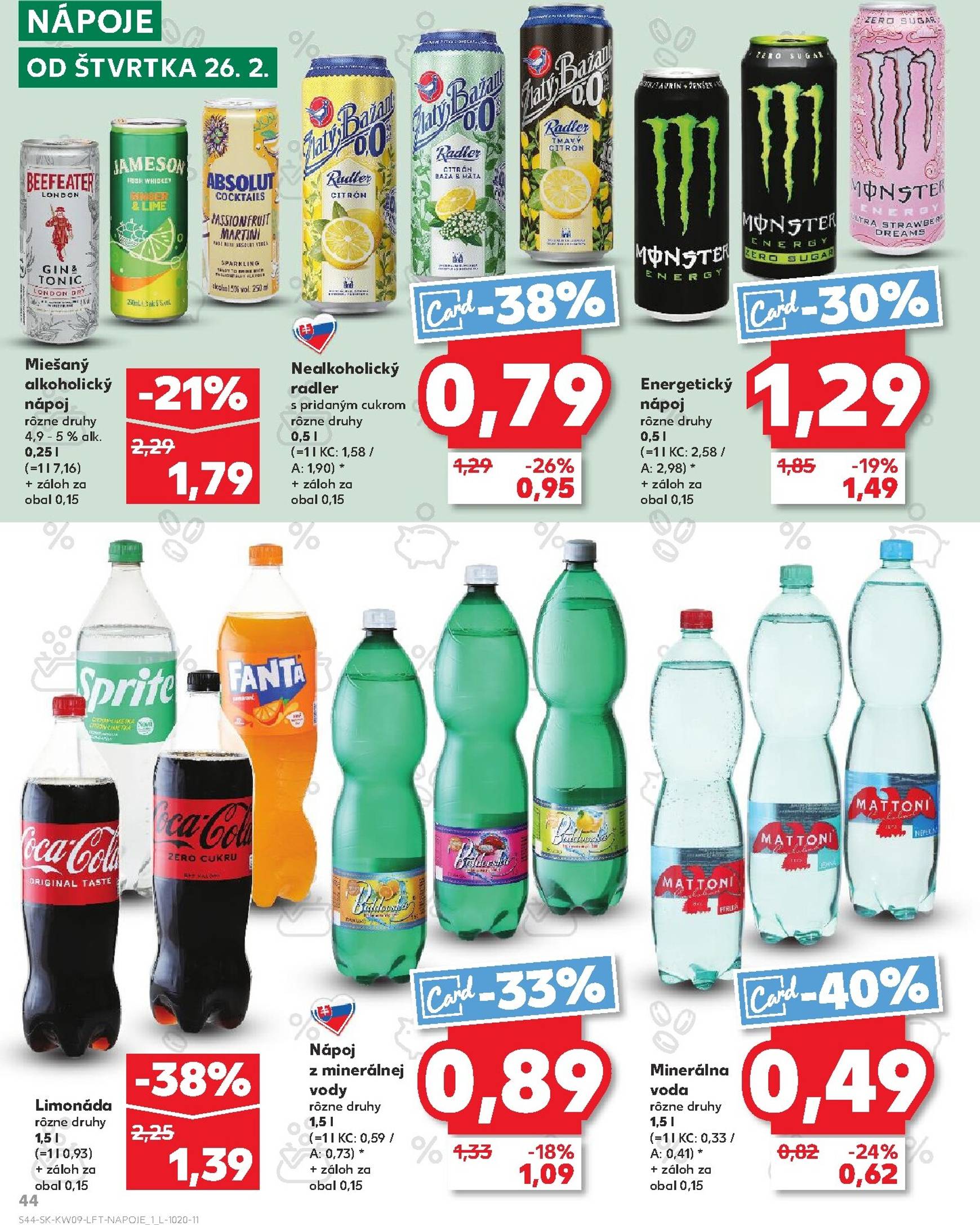Page 44 of Aktuálny kaufland leták platný od štvrtka 26.02 do 04.03