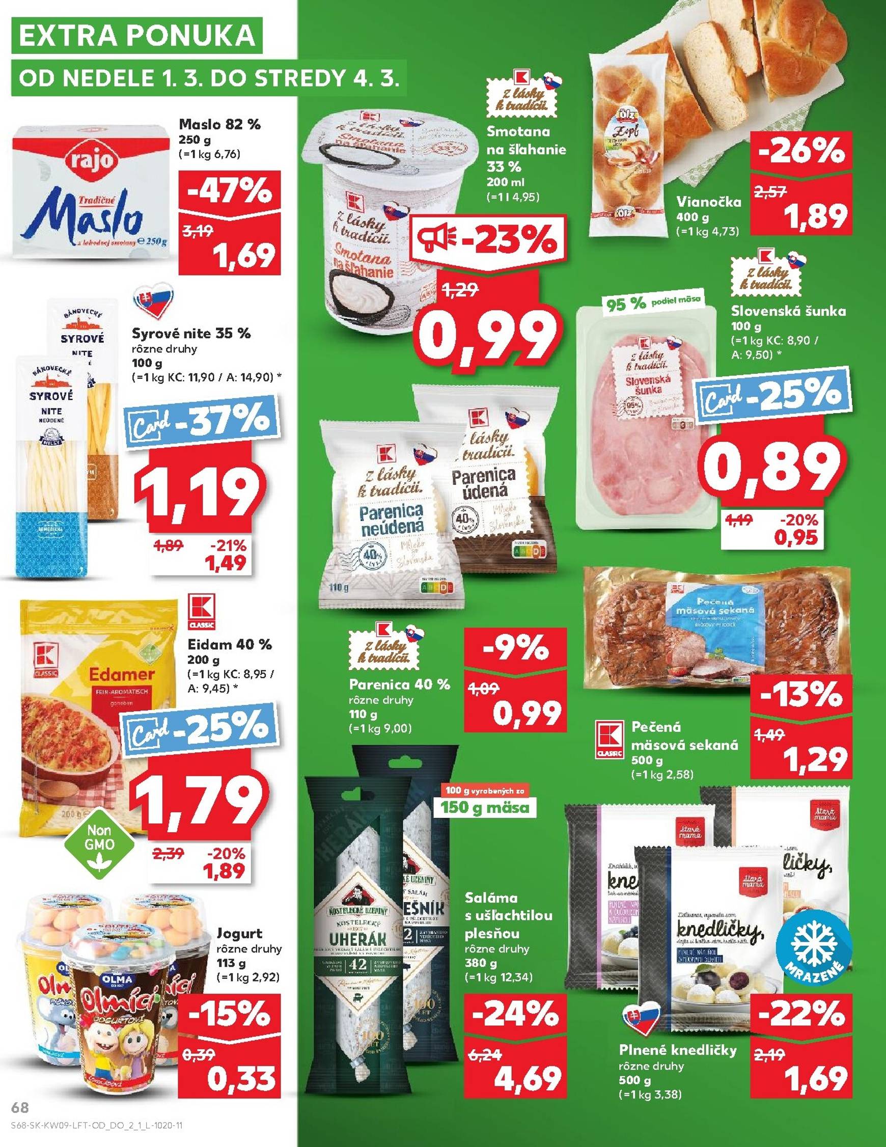 Page 68 of Aktuálny kaufland leták platný od štvrtka 26.02 do 04.03