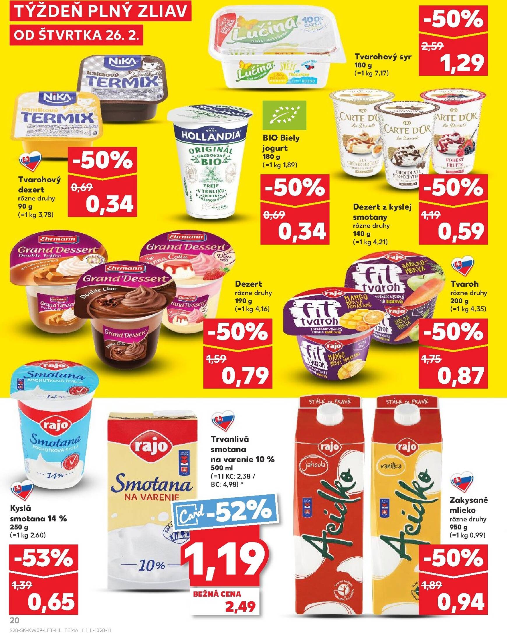 Page 20 of Aktuálny kaufland leták platný od štvrtka 26.02 do 04.03