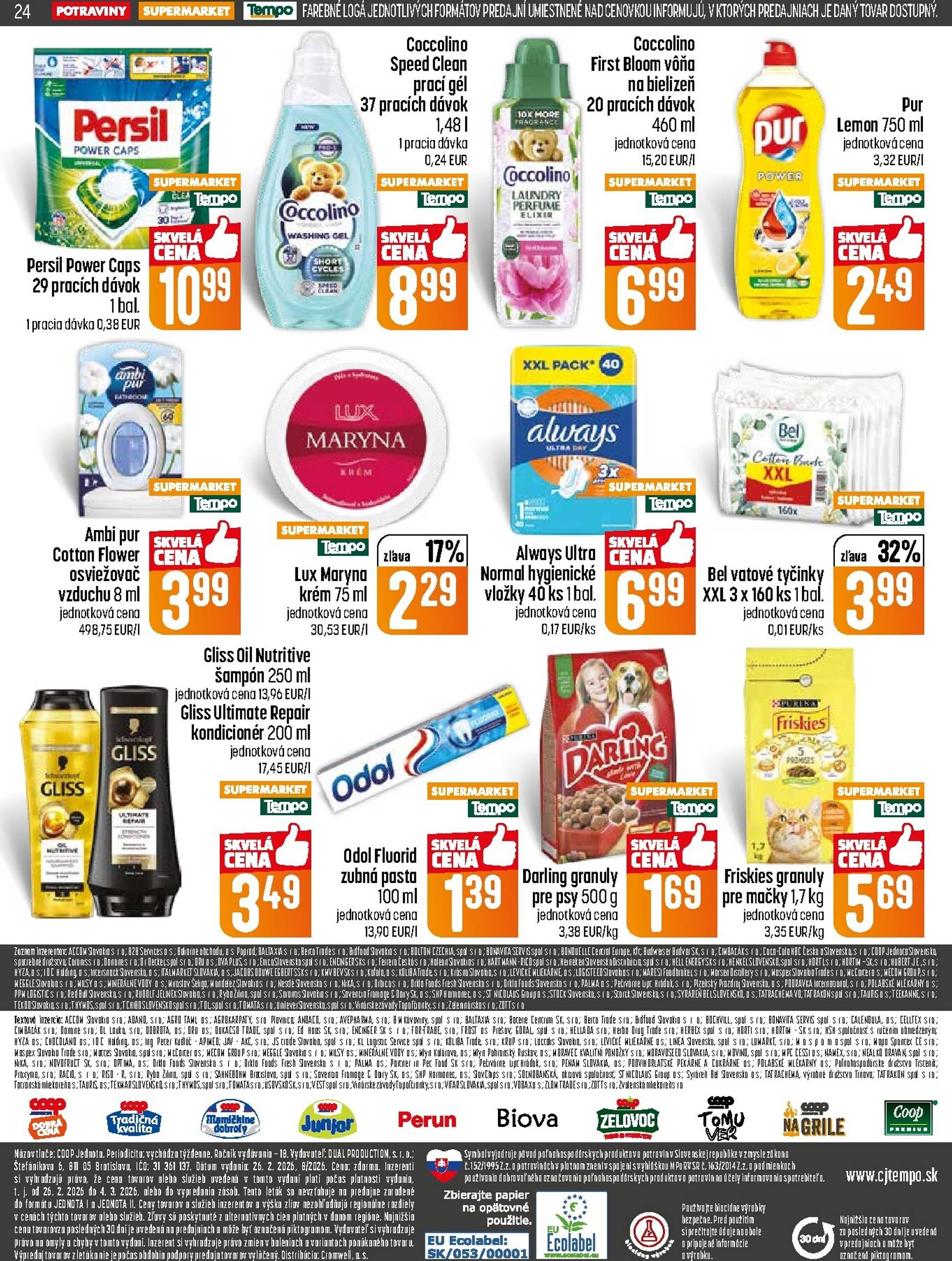 Page 24 of Aktuálny coop-jednota leták platný od štvrtka 26.02 do 04.03
