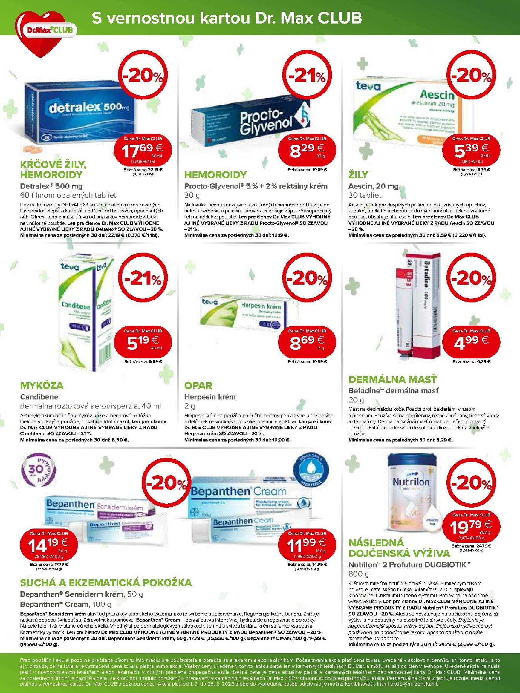 Page 8 of Aktuálny dr-max leták platný od nedele 01.02 do 28.02