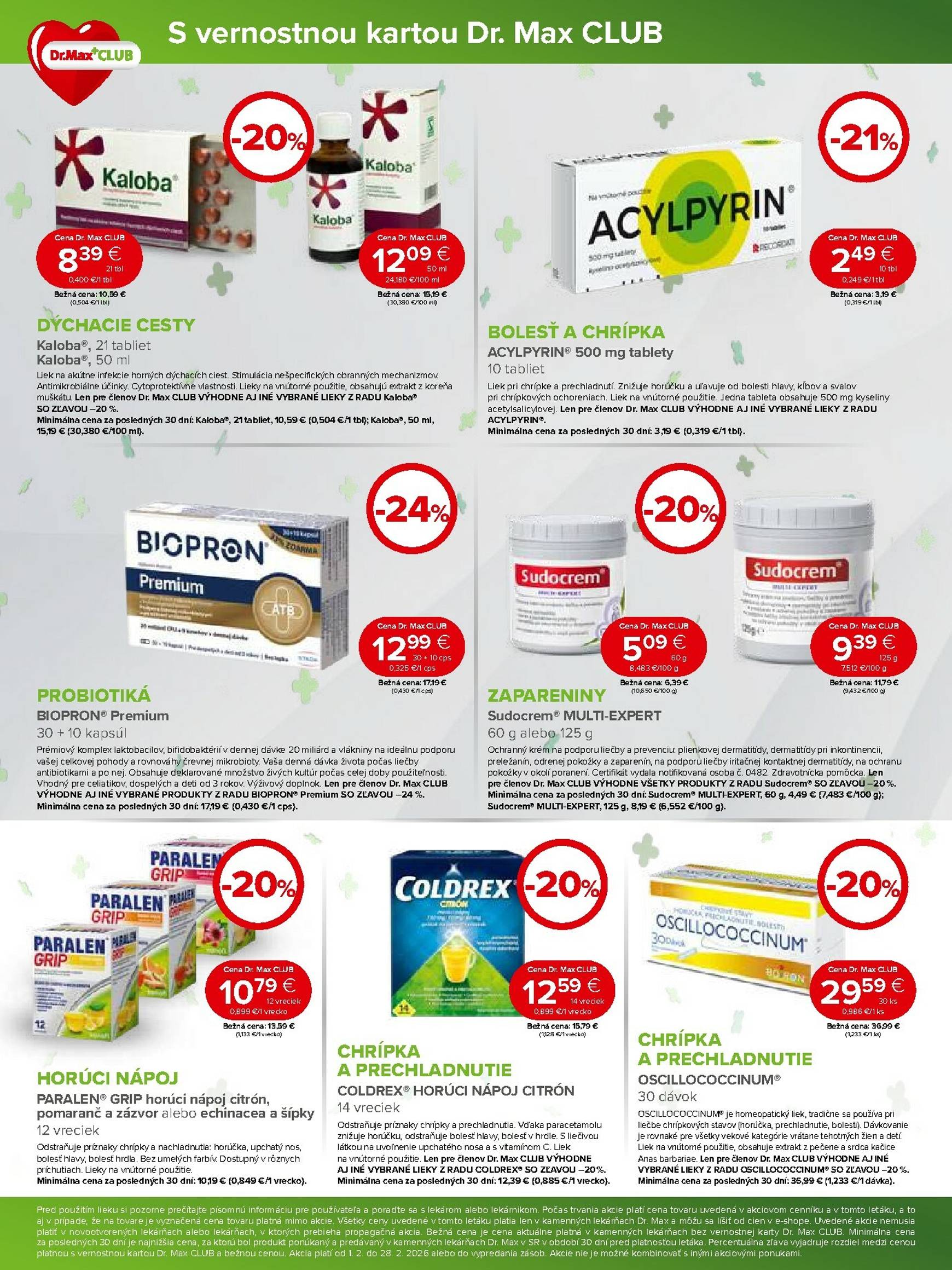 Page 3 of Aktuálny dr-max leták platný od nedele 01.02 do 28.02