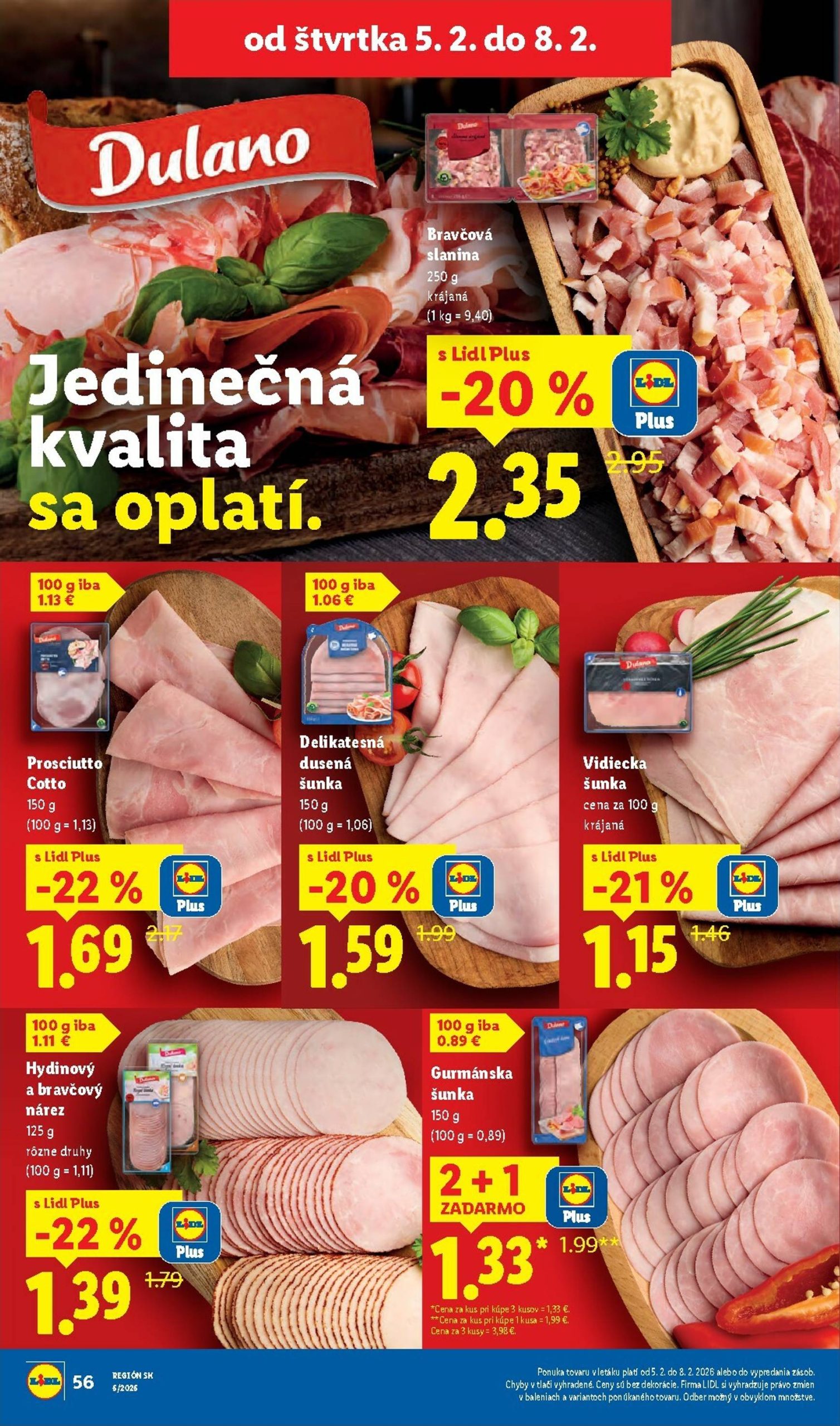 Page 56 of Aktuálny lidl leták platný od pondelka 02.02 do 08.02