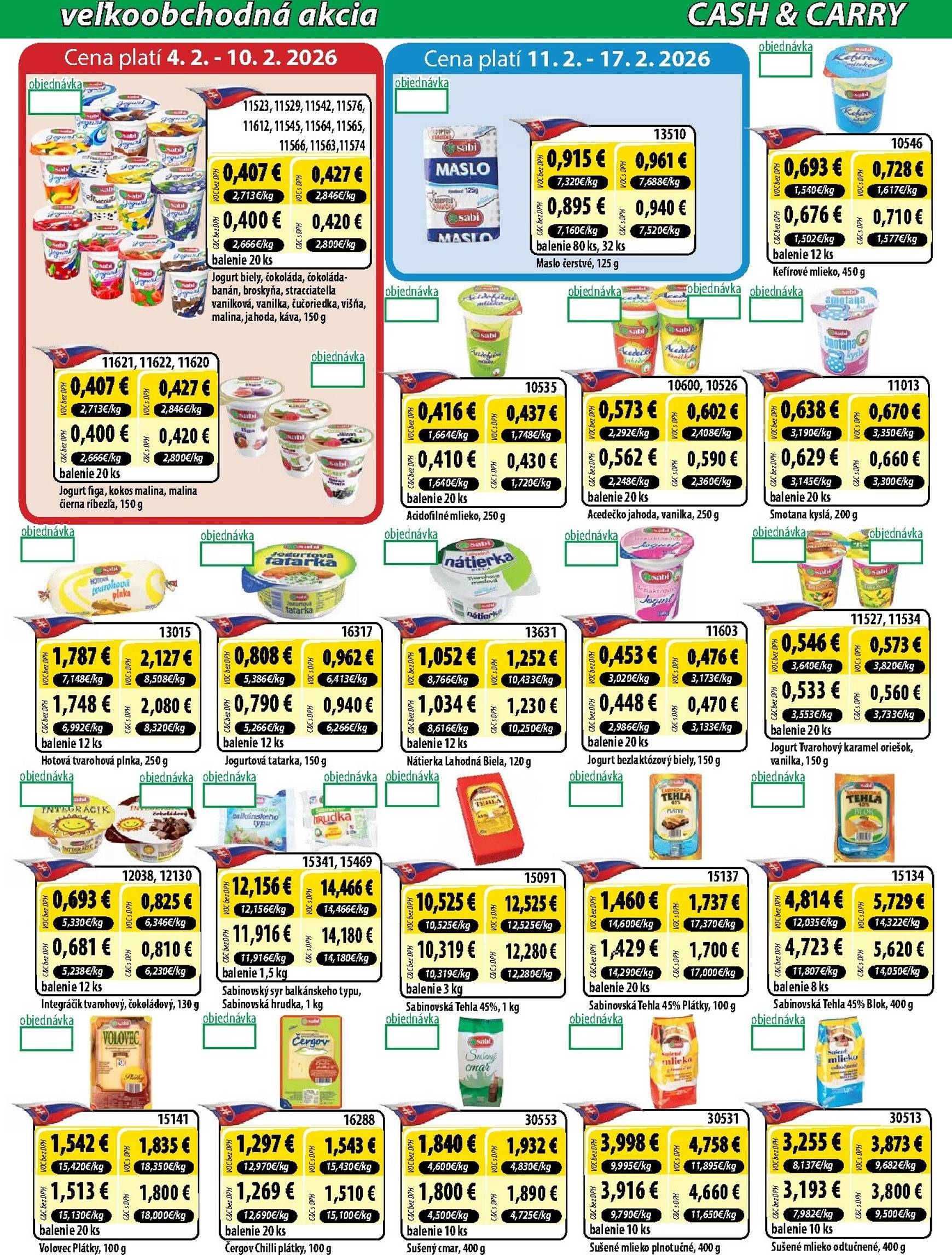 Page 2 of Aktuálny milk-agro leták platný od stredy 04.02 do 17.02
