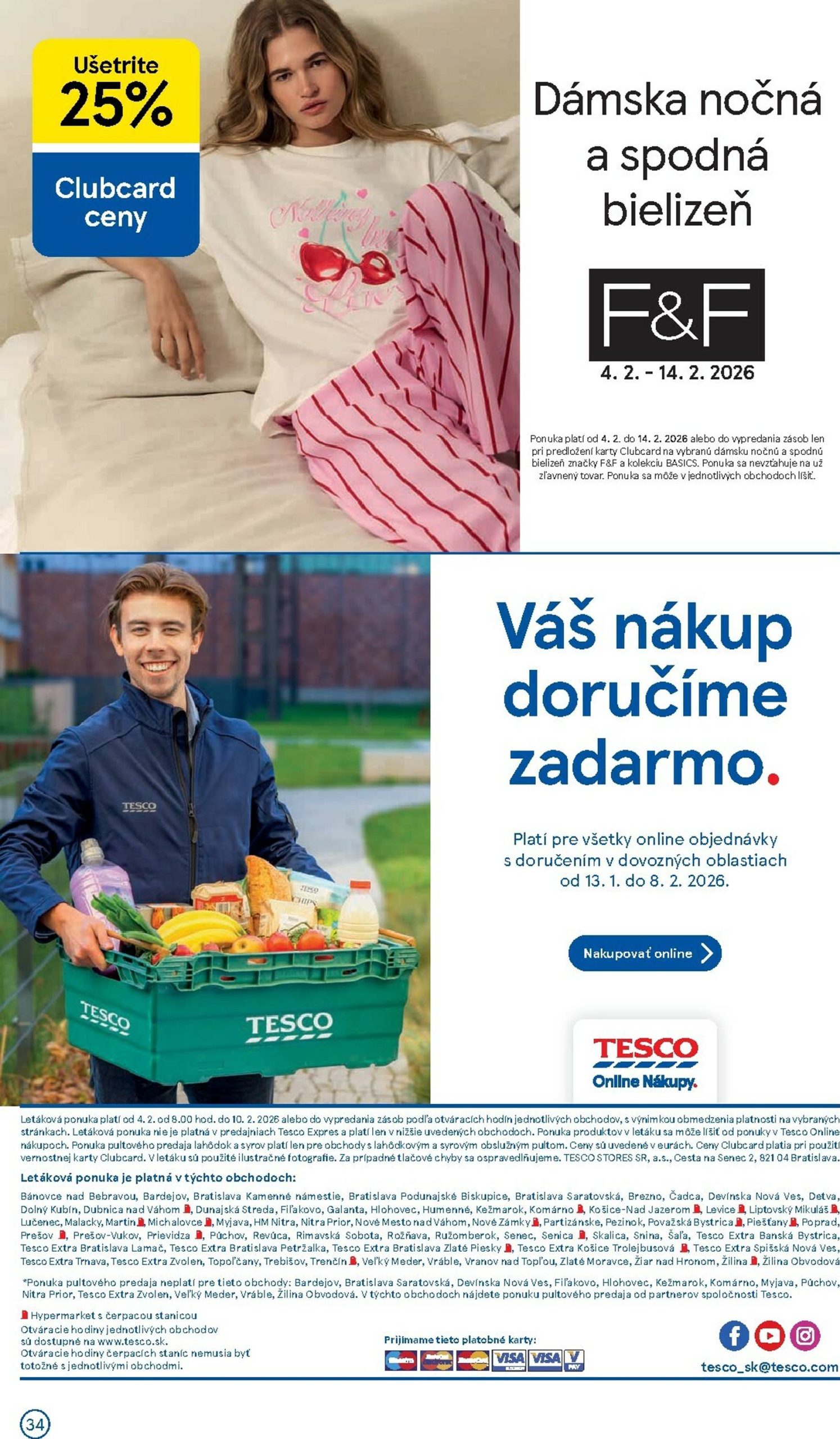 Page 34 of Aktuálny tesco leták platný od stredy 04.02 do 10.02