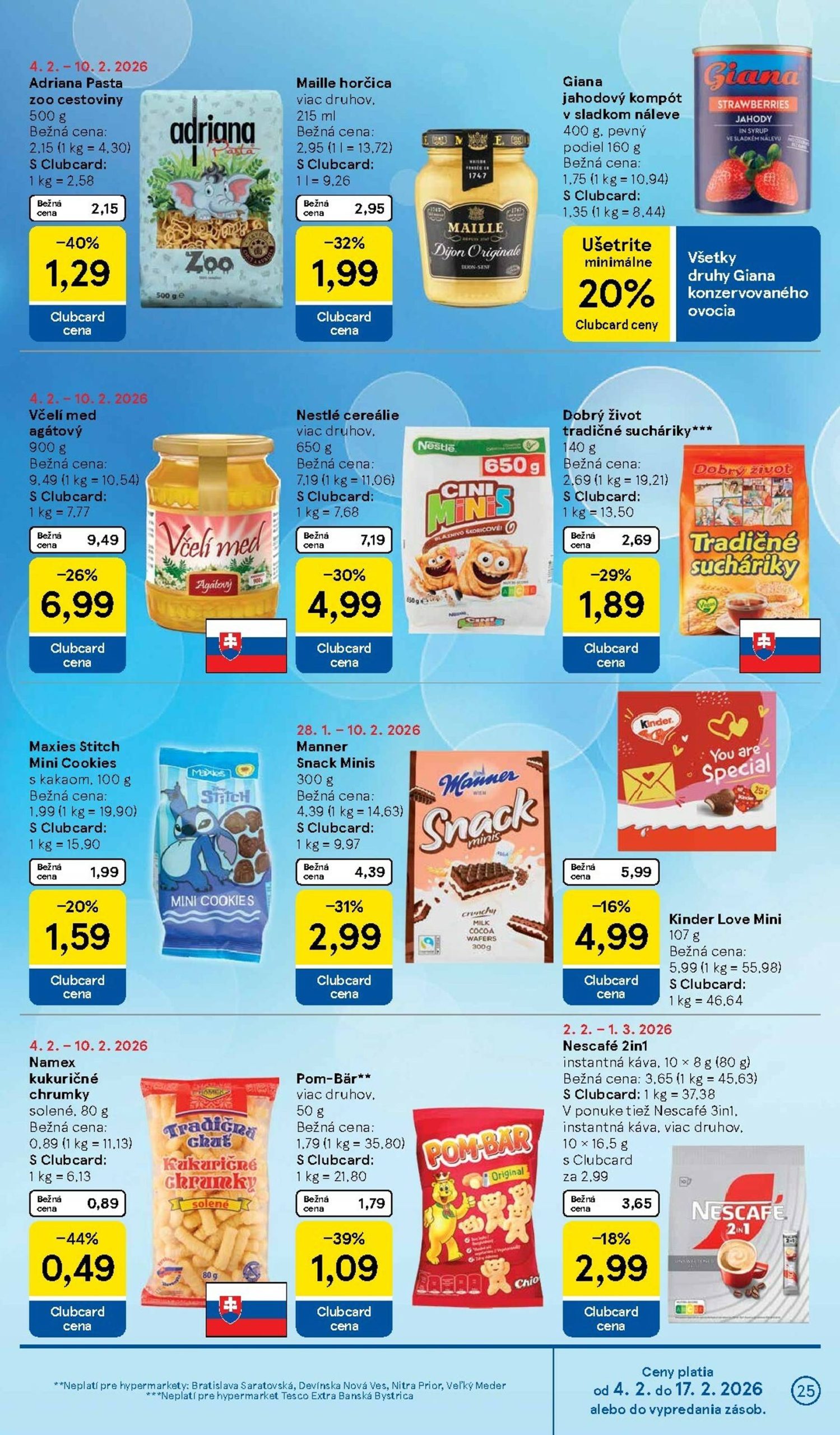 Page 25 of Aktuálny tesco leták platný od stredy 04.02 do 10.02