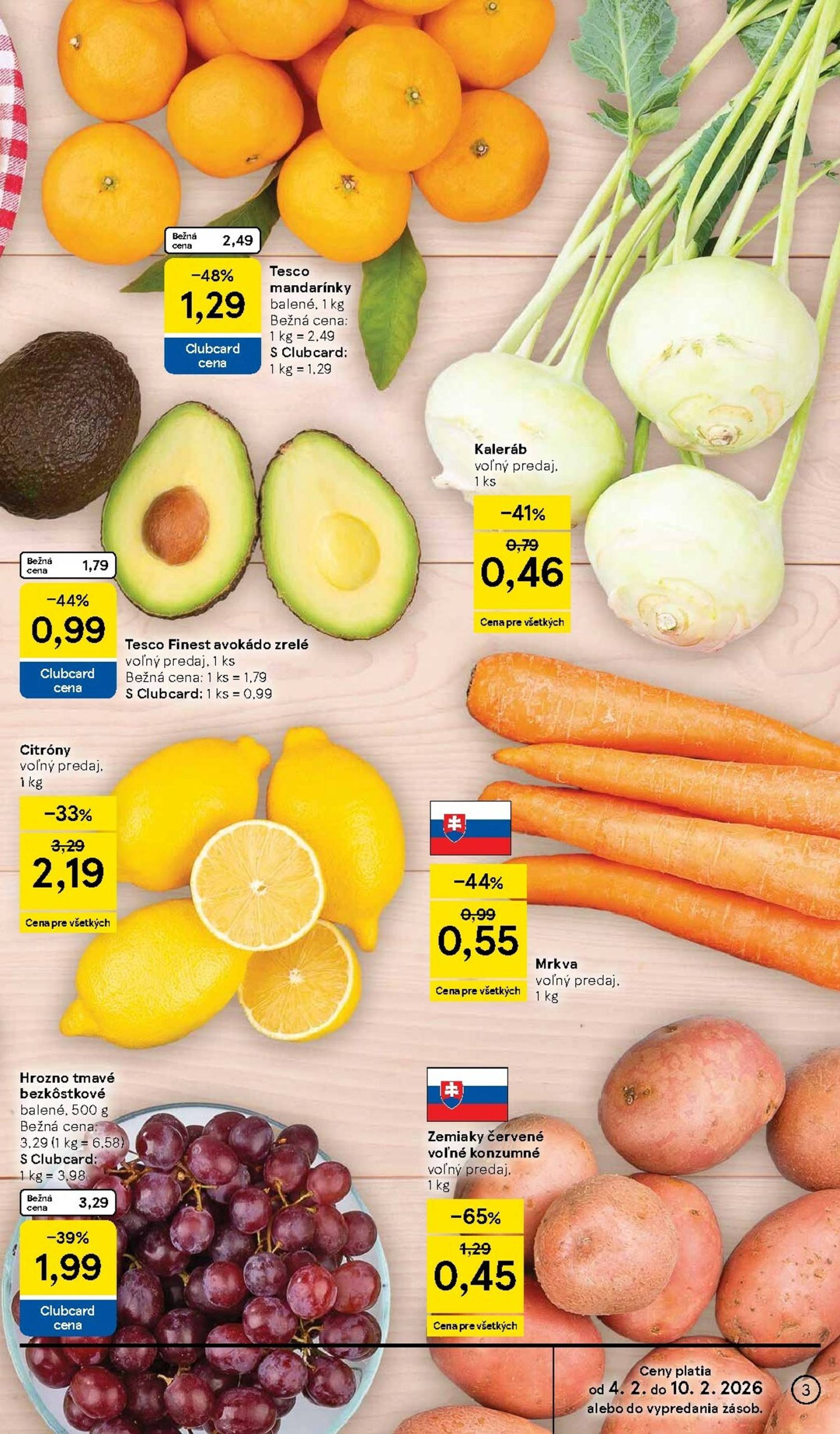 Page 3 of Aktuálny tesco leták platný od stredy 04.02 do 10.02