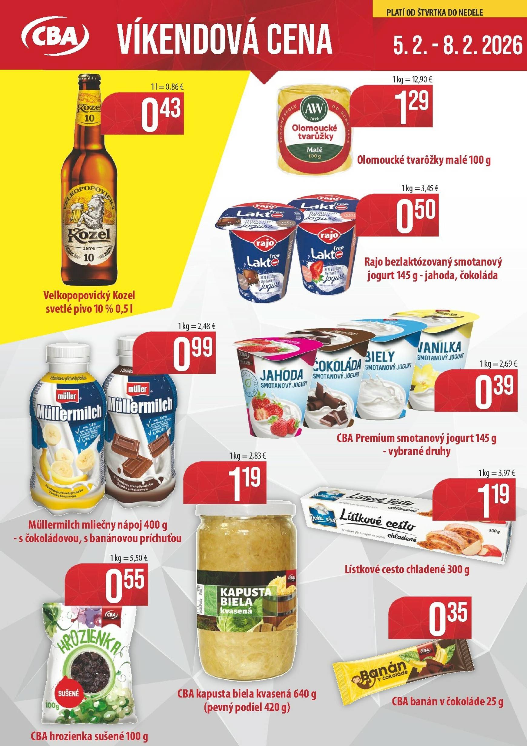 Page 1 of Aktuálny cba leták platný od štvrtka 05.02 do 08.02