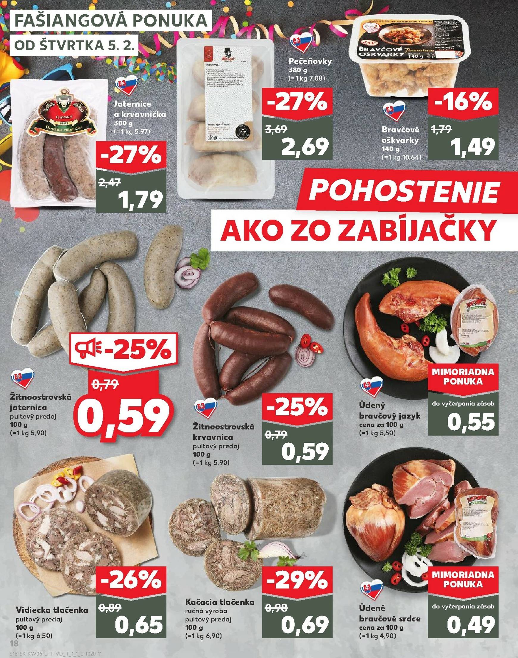 Page 18 of Aktuálny kaufland leták platný od štvrtka 05.02 do 11.02
