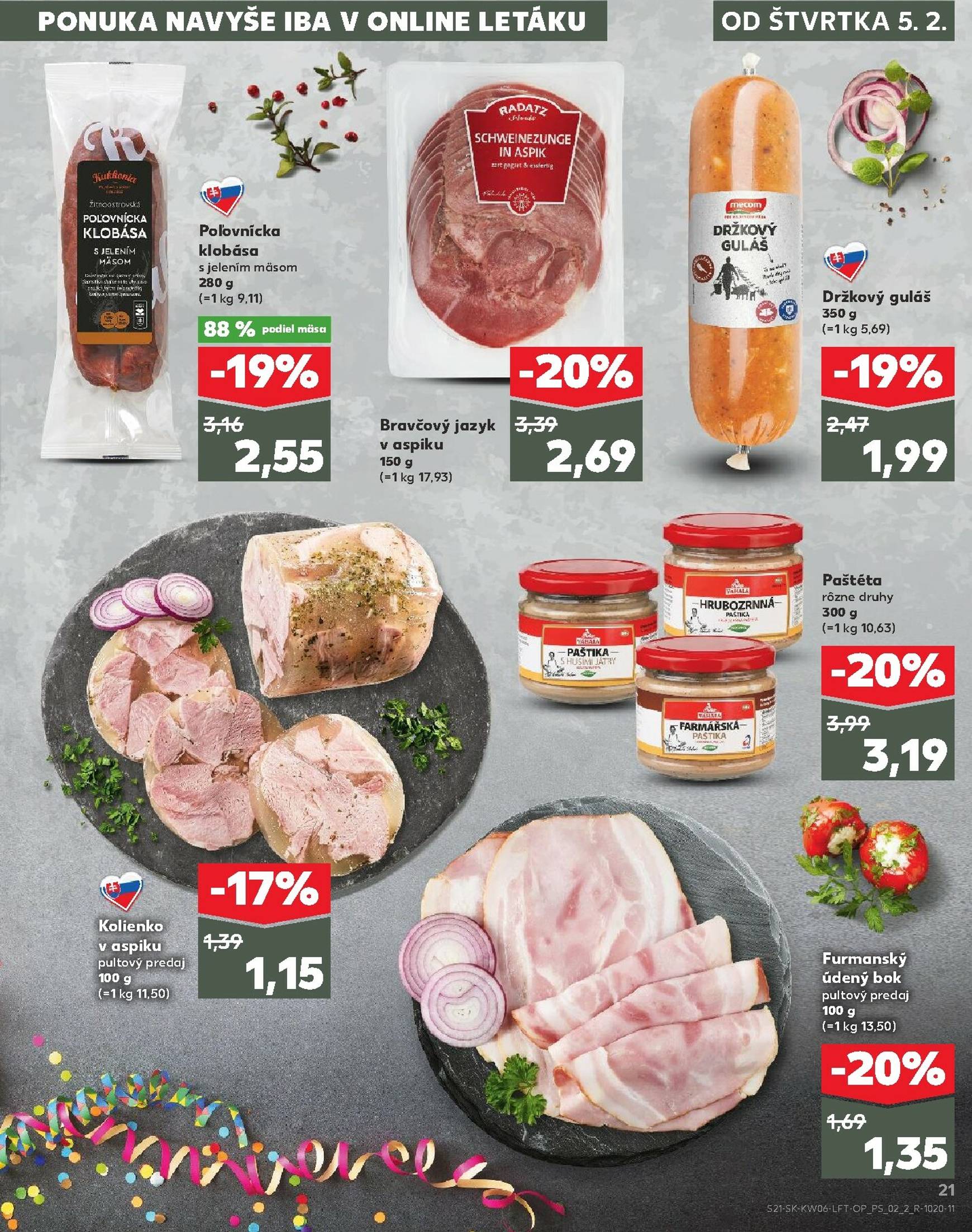 Page 21 of Aktuálny kaufland leták platný od štvrtka 05.02 do 11.02