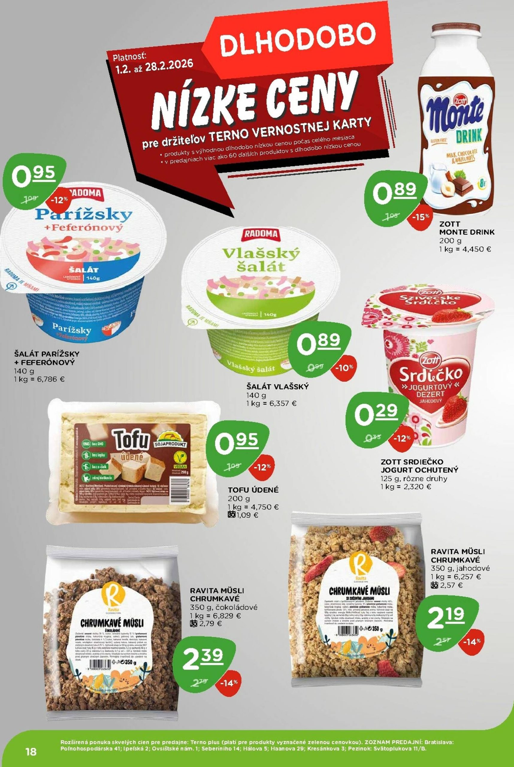 Page 18 of Aktuálny terno leták platný od štvrtka 05.02 do 11.02