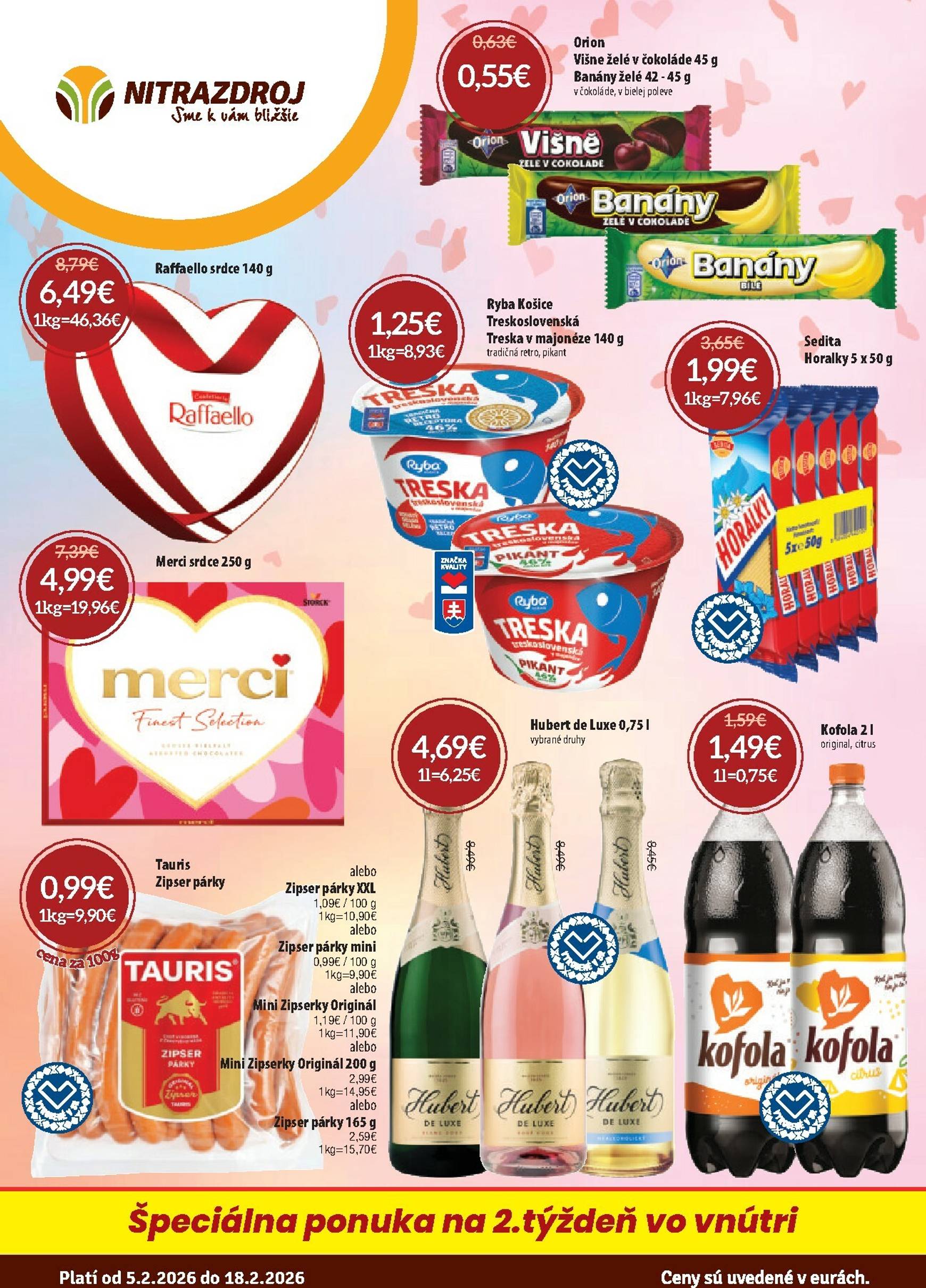 Page 1 of Aktuálny nitrazdroj leták platný od štvrtka 05.02 do 18.02