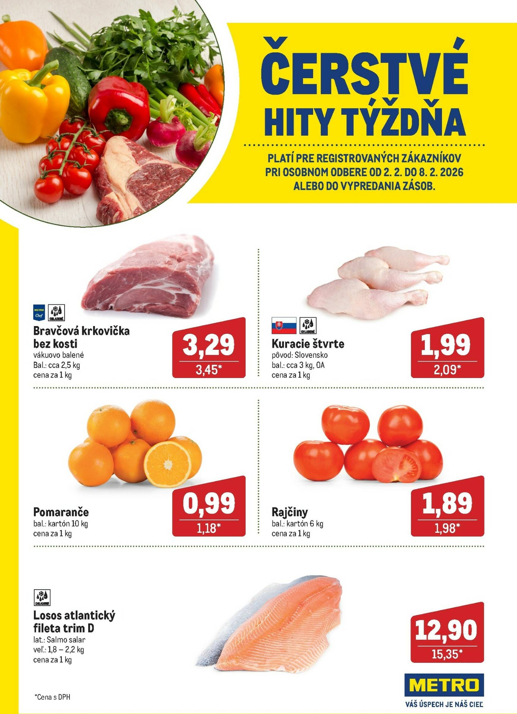 Page 1 of Aktuálny metro leták platný od pondelka 02.02 do 08.02