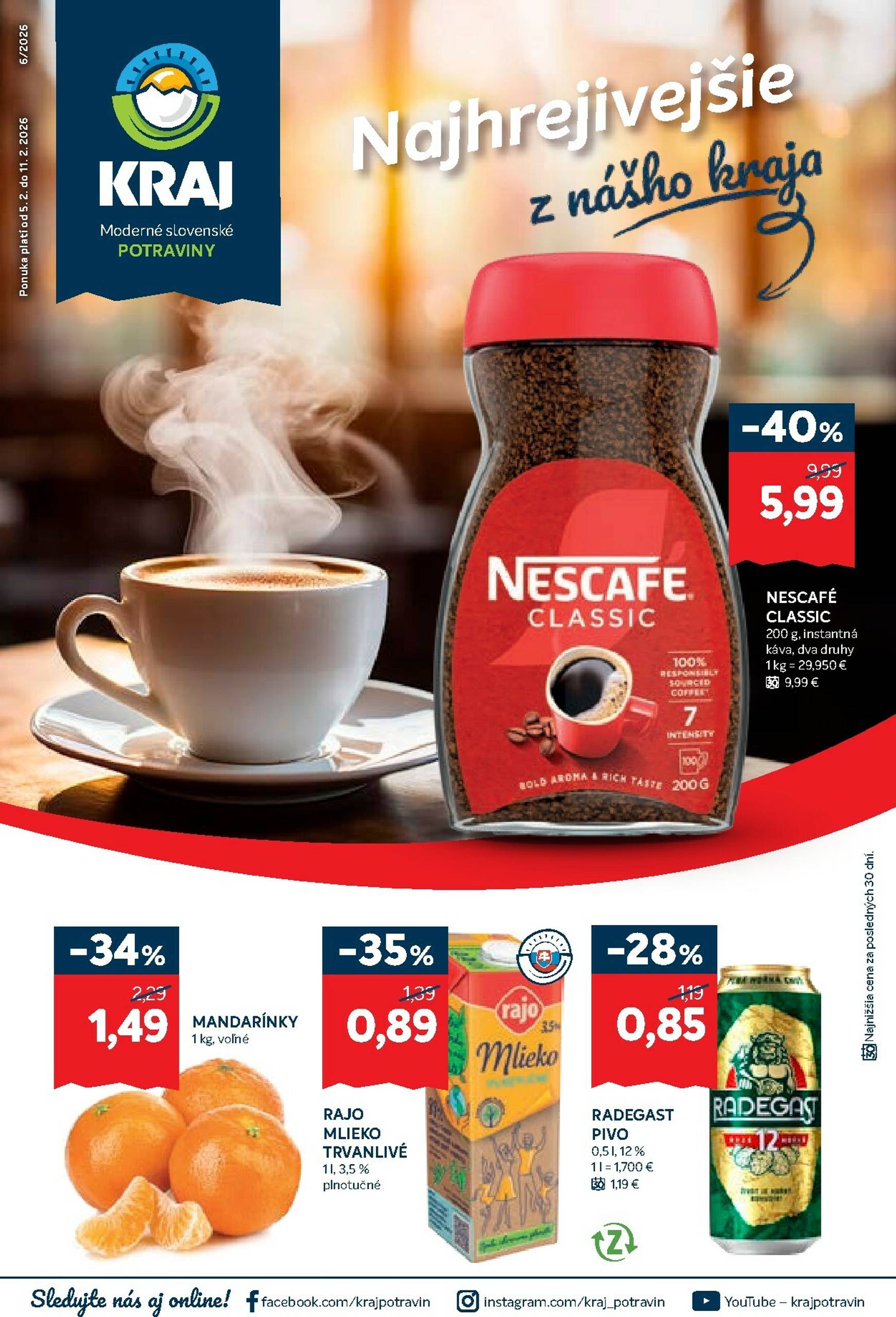 Page 1 of Aktuálny kraj leták platný od štvrtka 05.02 do 11.02