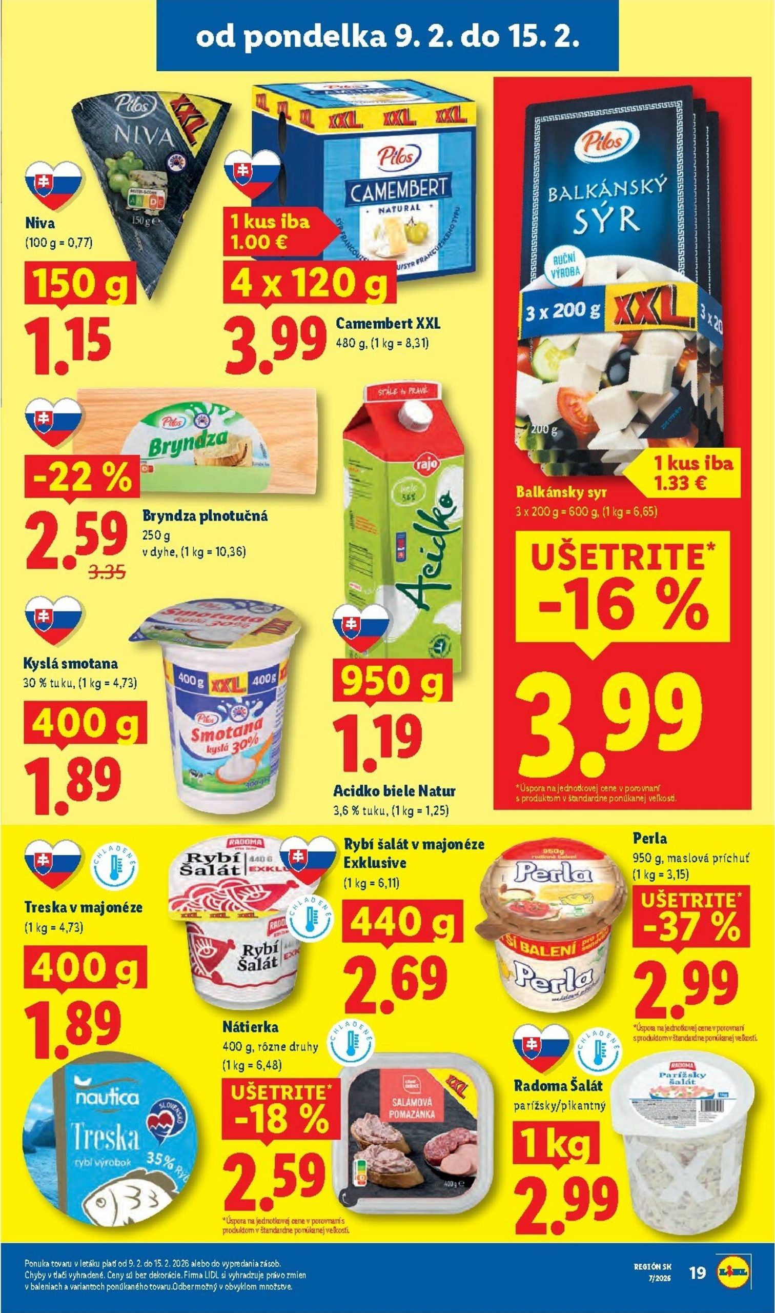 Page 19 of Aktuálny lidl leták platný od pondelka 09.02 do 15.02