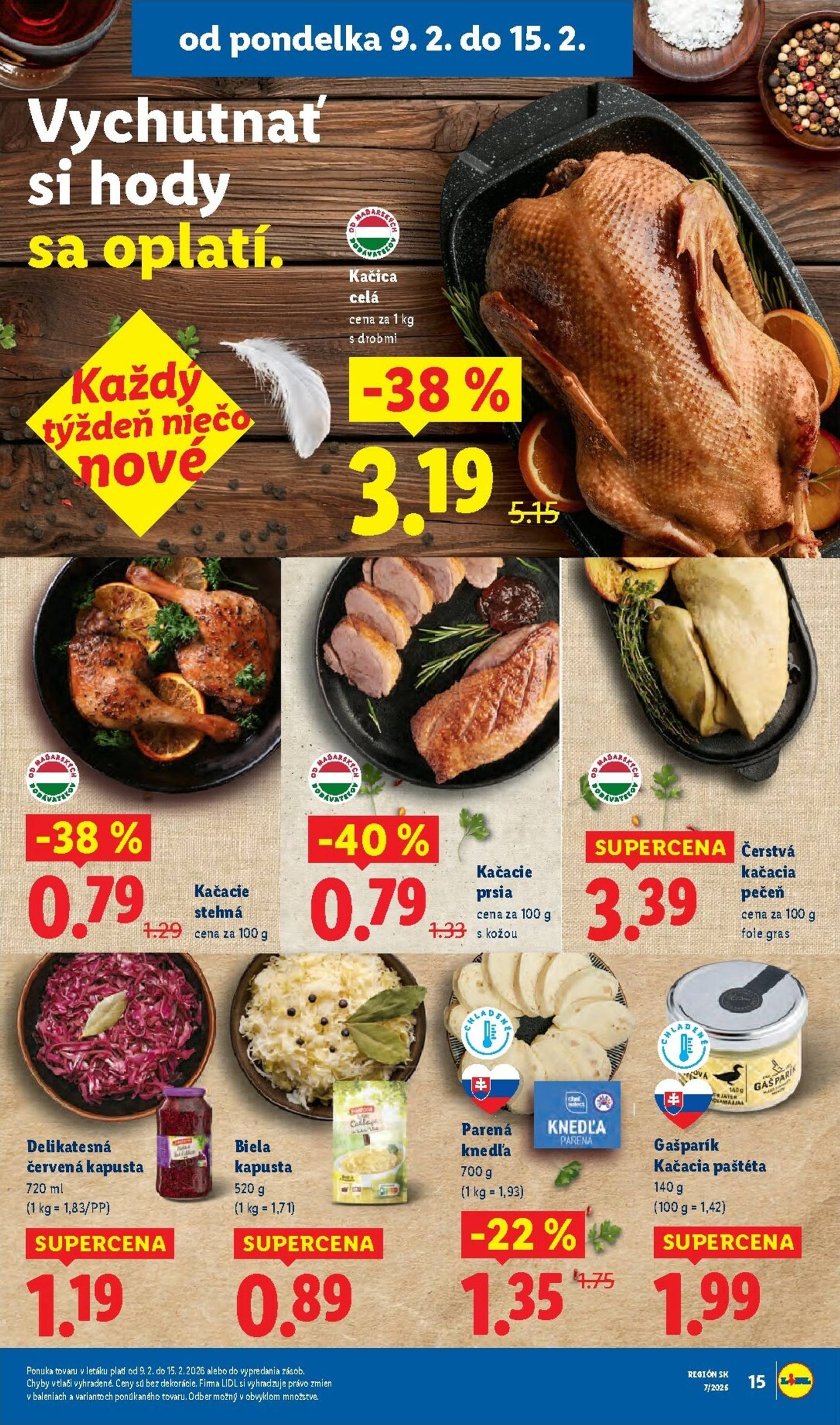 Page 15 of Aktuálny lidl leták platný od pondelka 09.02 do 15.02