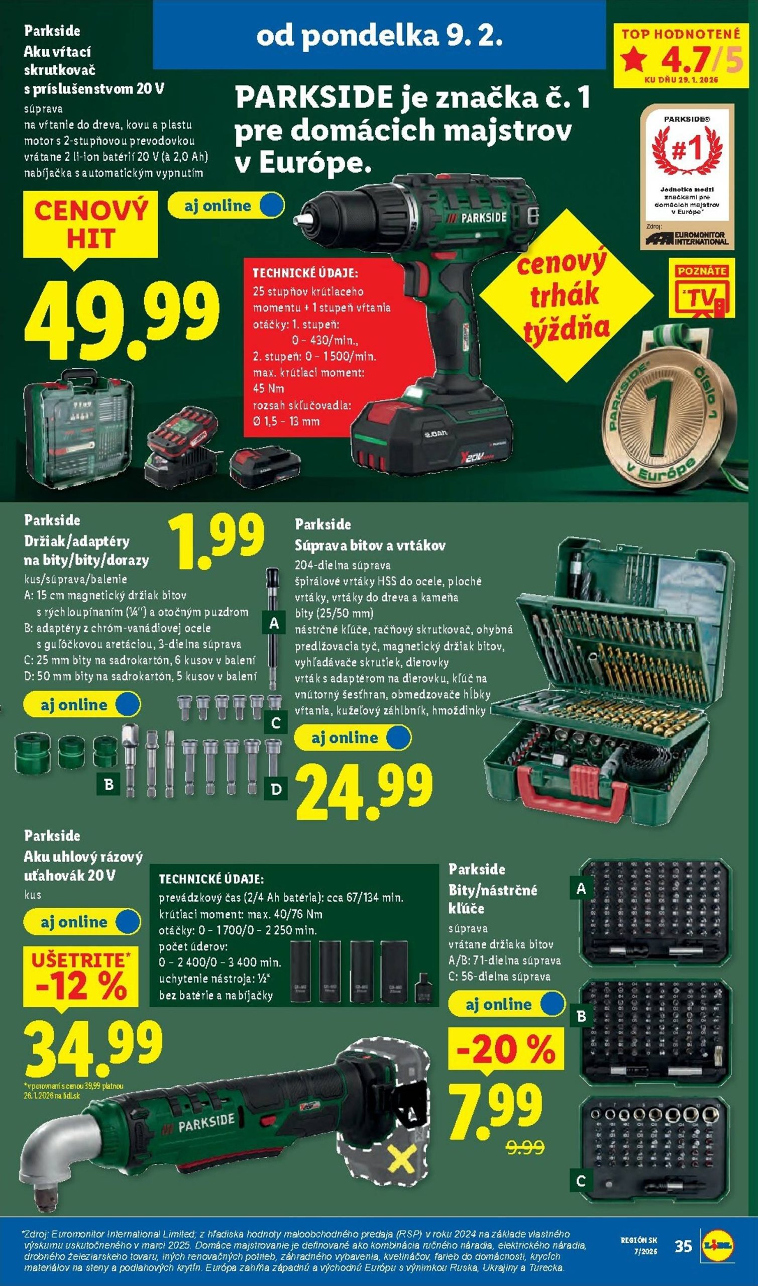 Page 41 of Aktuálny lidl leták platný od pondelka 09.02 do 15.02