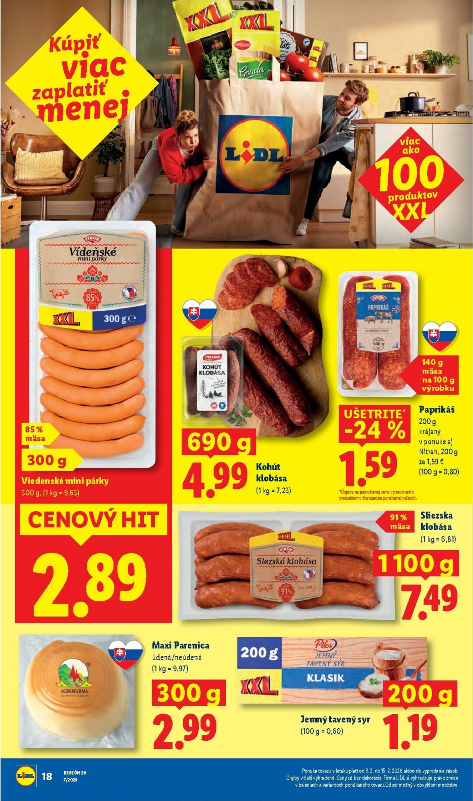 Page 18 of Aktuálny lidl leták platný od pondelka 09.02 do 15.02