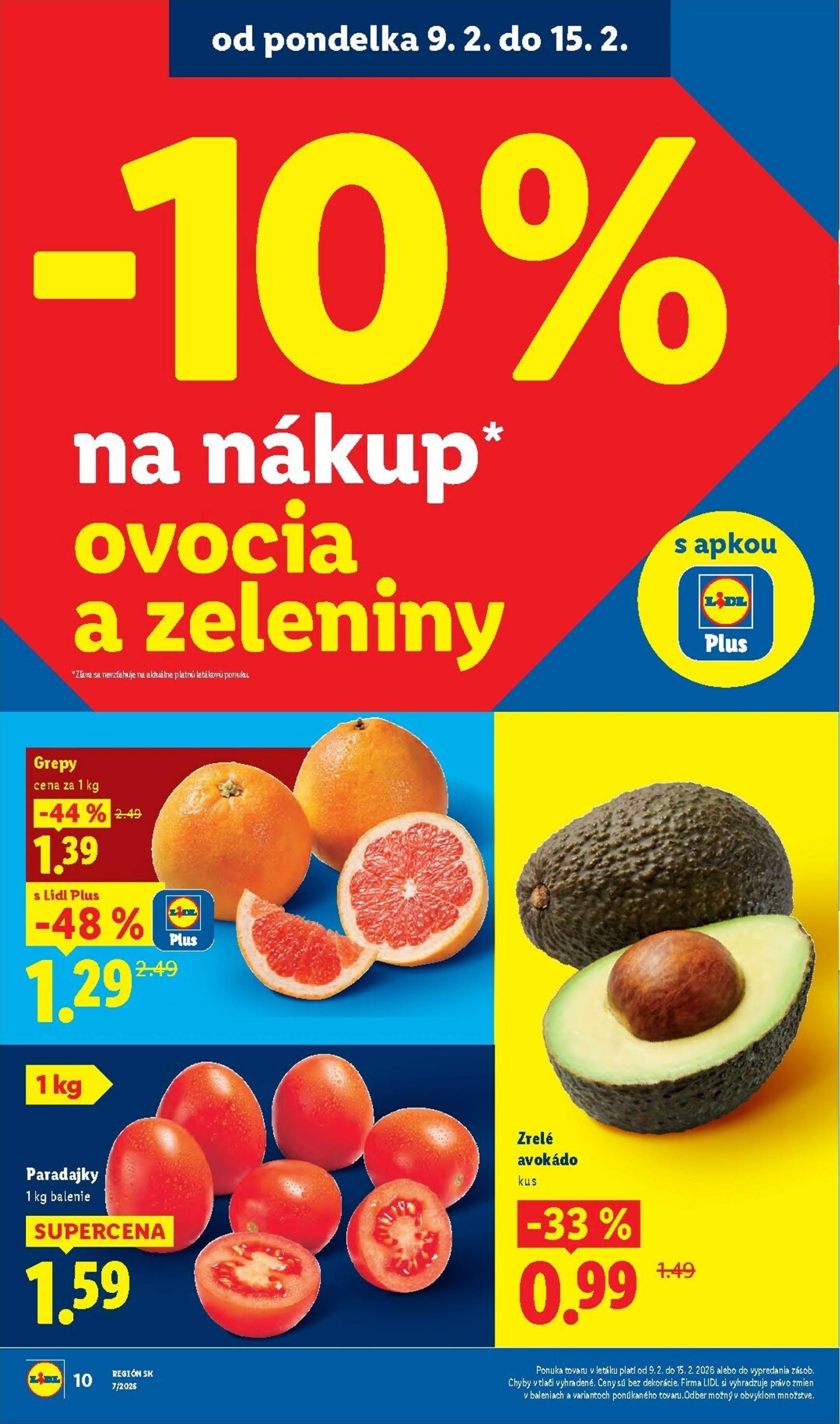 Page 10 of Aktuálny lidl leták platný od pondelka 09.02 do 15.02